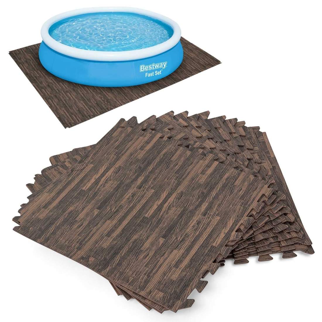 Skummatta till poolpusslet 50 x 50 cm 12 st Bestway 58712 | Hem & Hobby | Pryloteket