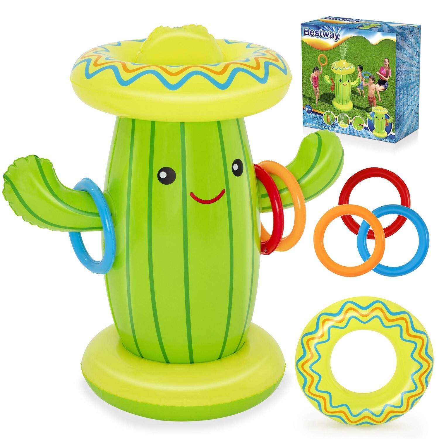 Bestway 52381 kaktus oppustelig springvand