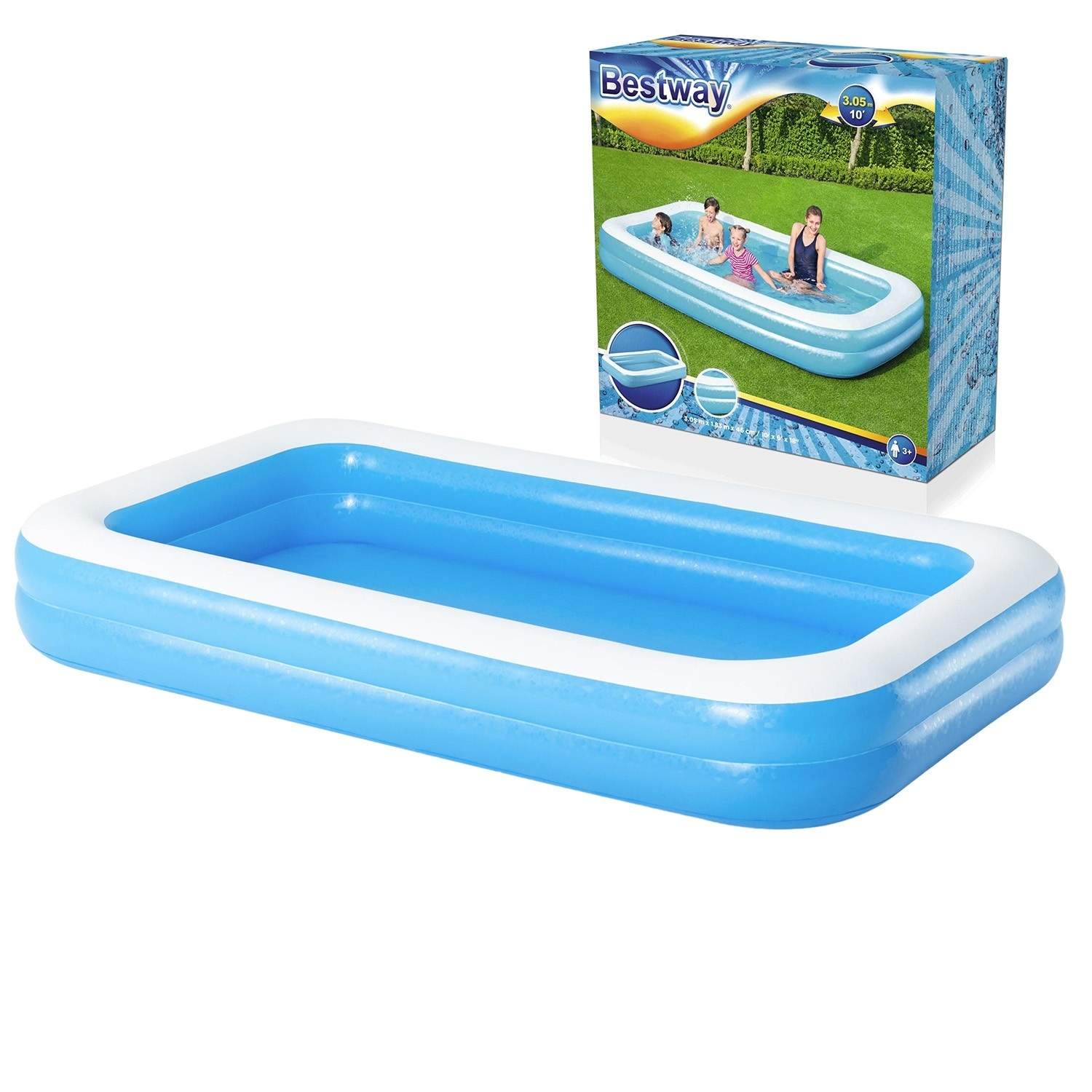 Familie oppustelig pool 305 x 183 x 46 cm Bestway 54150