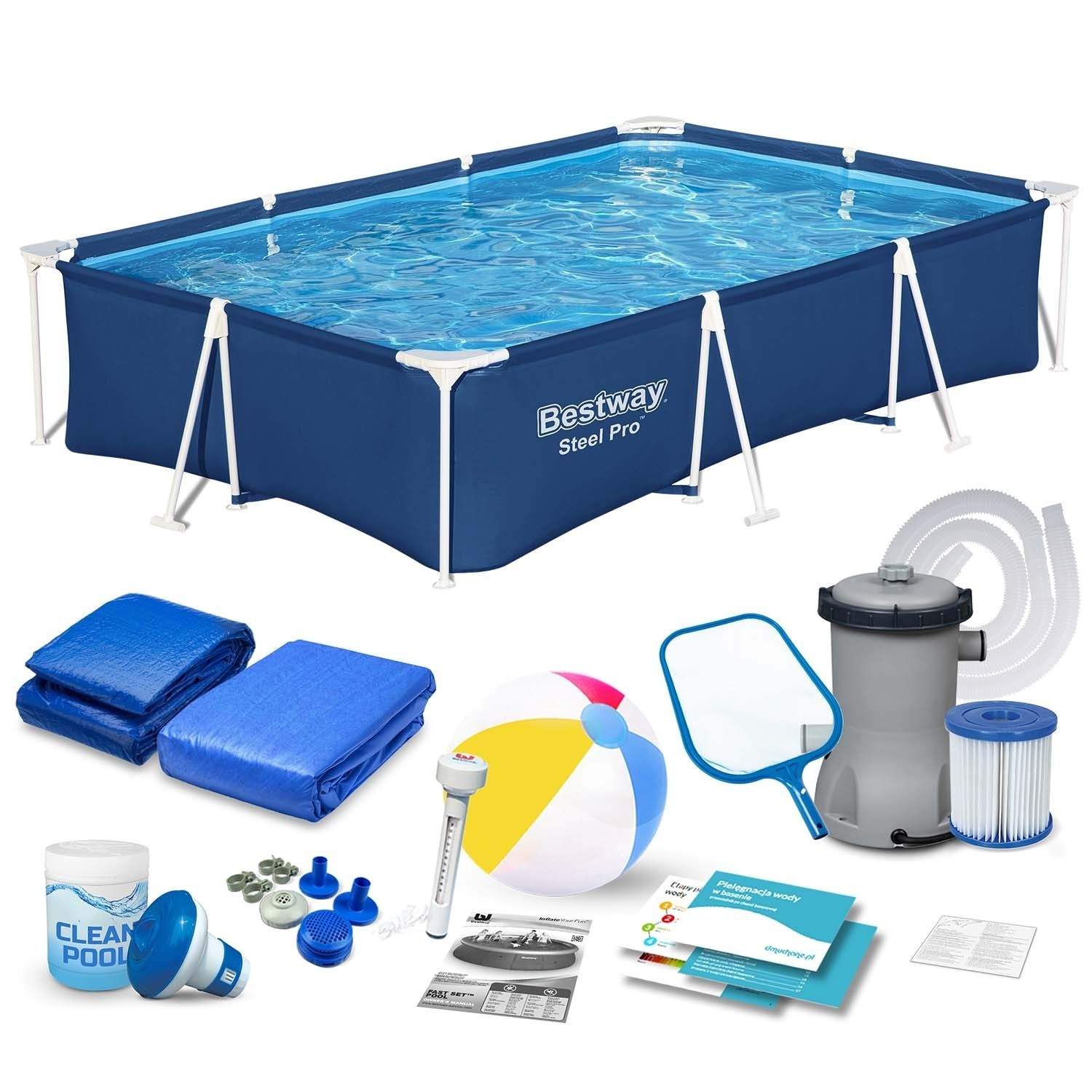 Ramme havepool 300 x 201 x 66 cm 16in1 Bestway 56404N