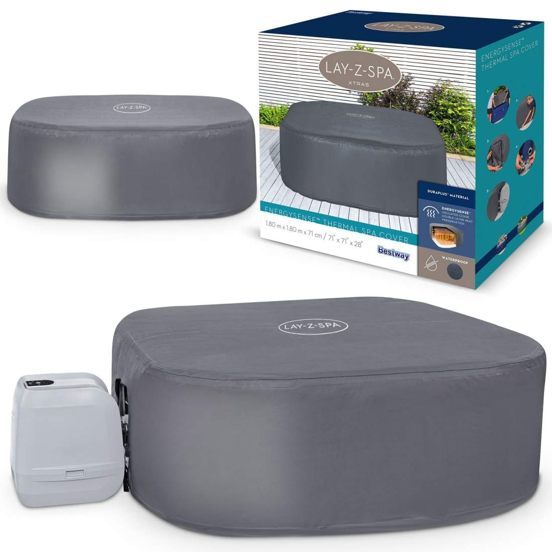 Termoskydd för SPA 180 x 180 x 71 cm Bestway 60319 | Hem & Hobby - Hem & Hushåll - Kök - Servering - Glas & Muggar - Termos | Pryloteket