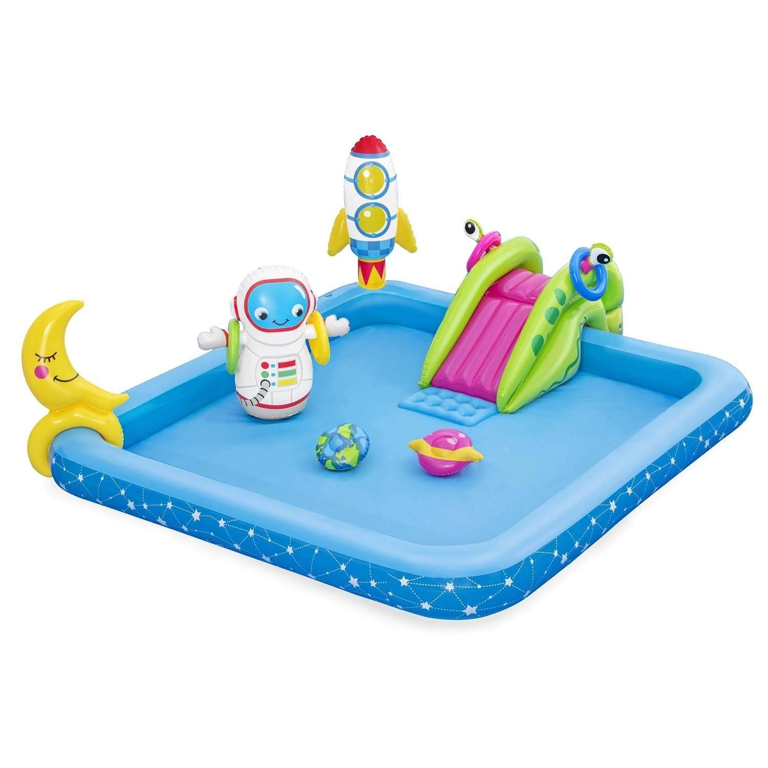 Oppustelig legeplads Astronaut 228 x 206 x 84 cm Bestway 53126