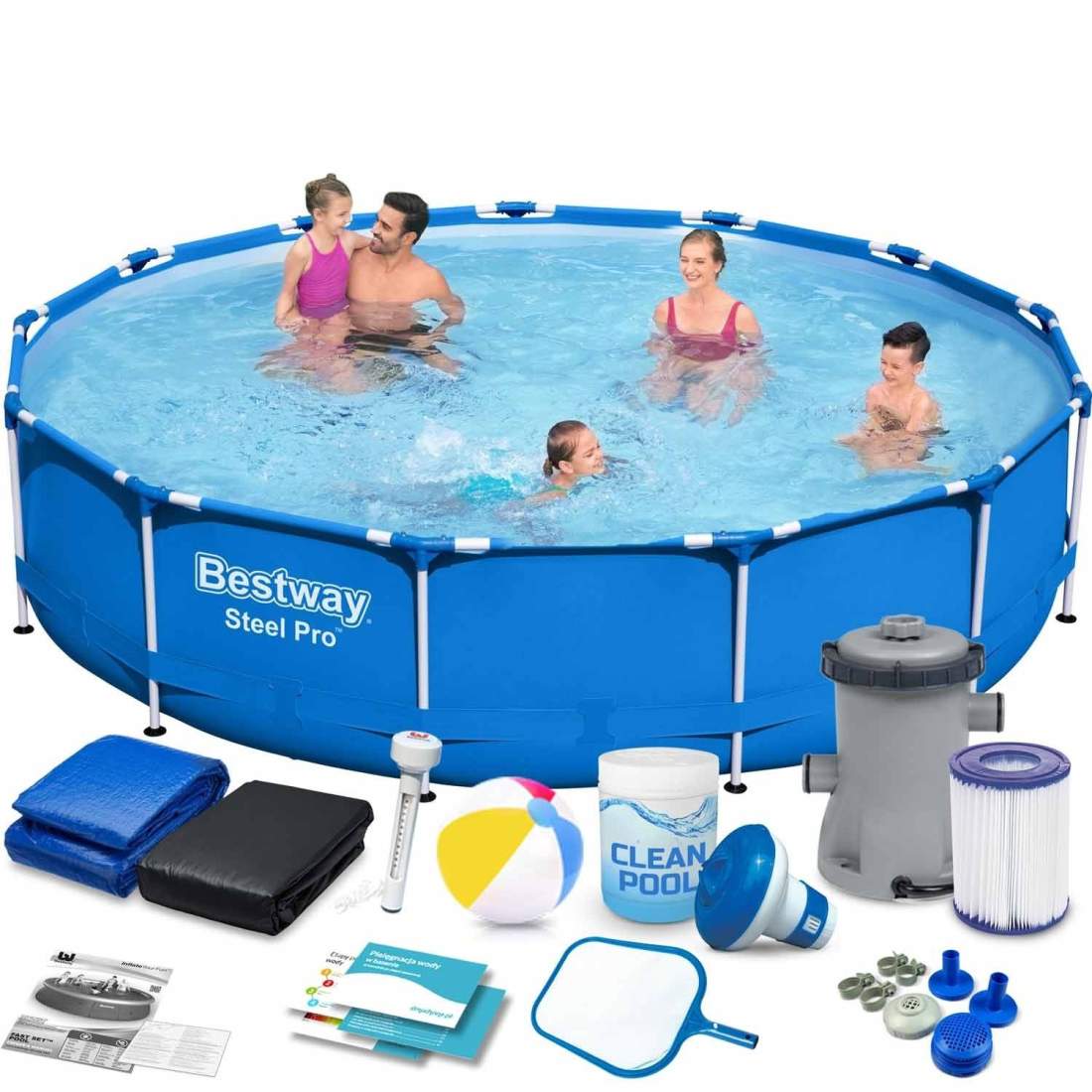 Stomme trädgårdspool 396 x 84 cm 16in1 Bestway 5612E | Hem & Hobby | Pryloteket