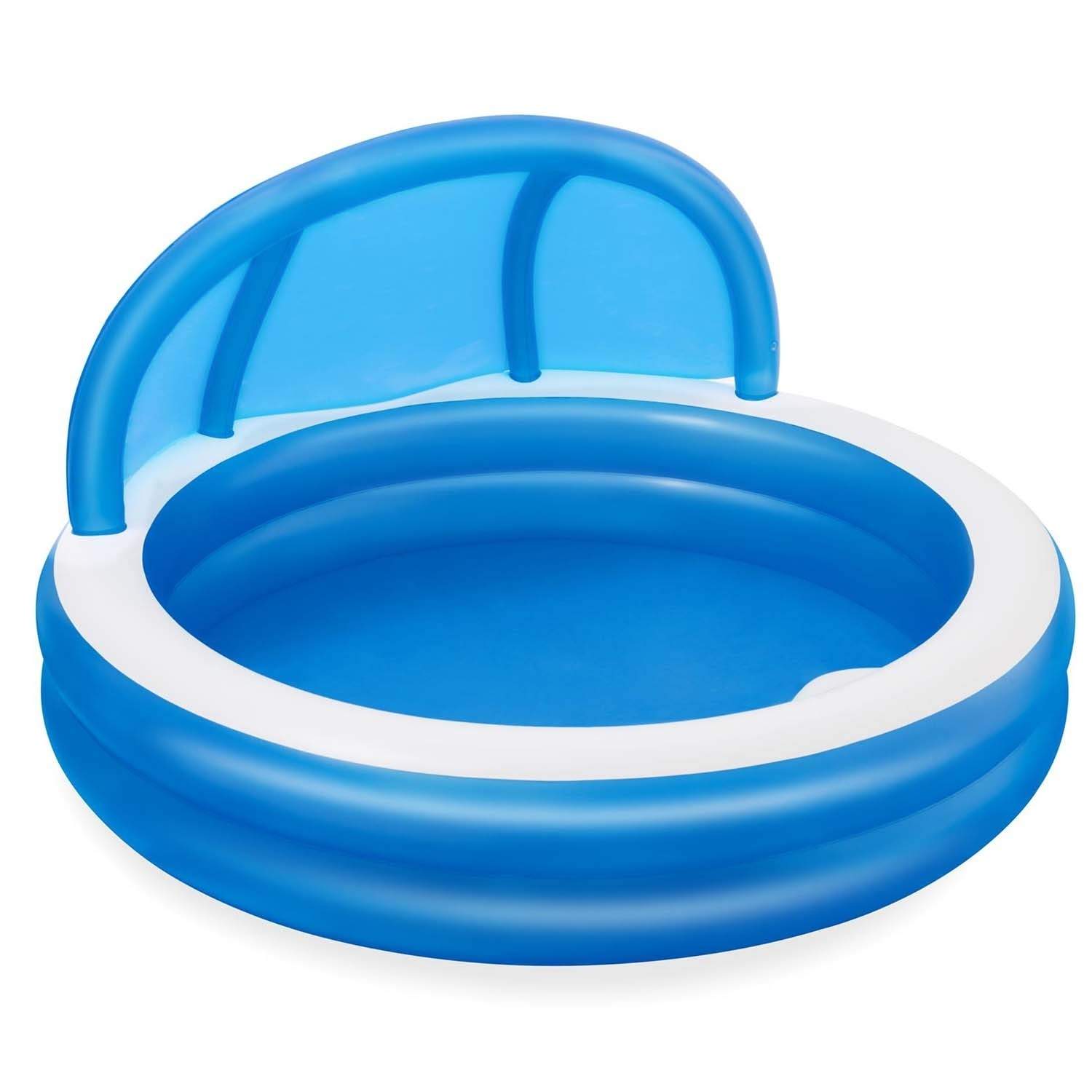 Oppustelig pool 241 x 241 x 140 cm blå Bestway 54337