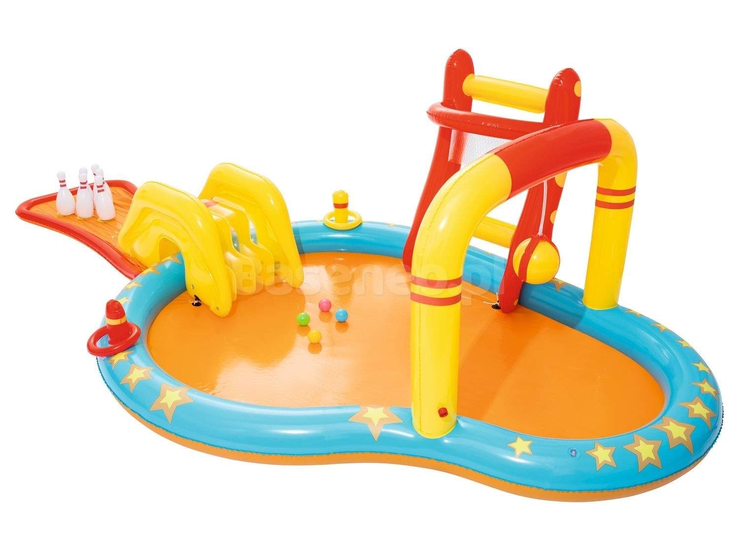 Uppblåsbar lekplats Night Camp 435 x 213 x 117 cm Bestway 53068 | Hem & Hobby | Pryloteket