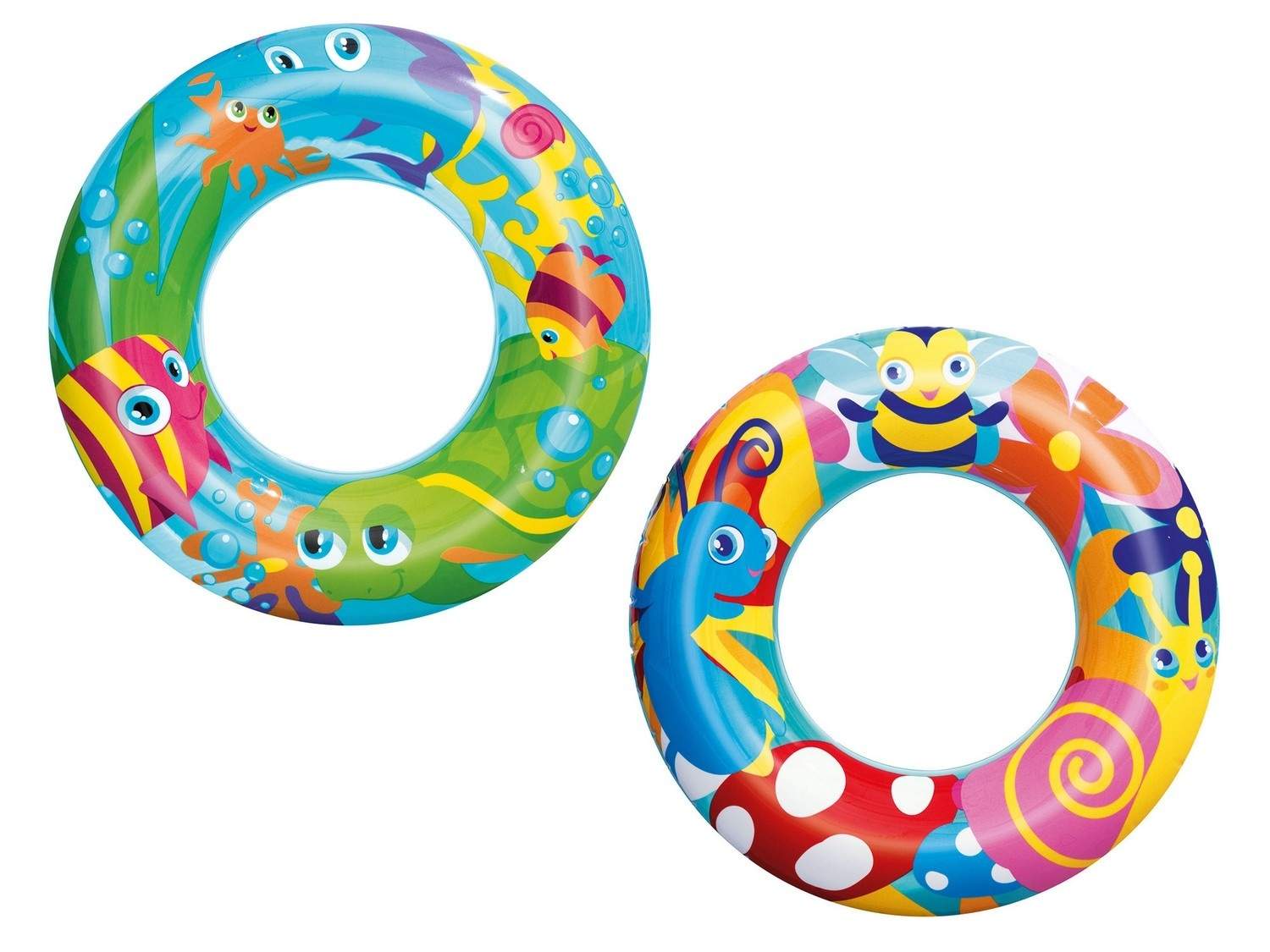 Strandbadring för barn 56 cm Bestway 36013 fisk och krabbor | Hem & Hobby | Pryloteket