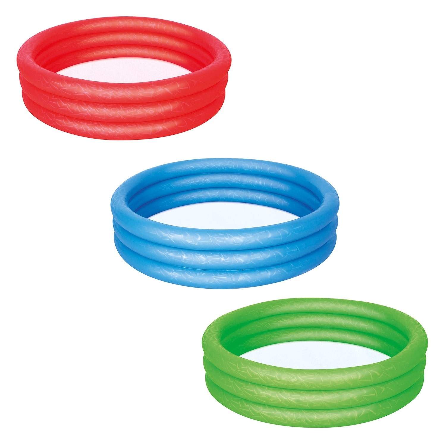 Børnebassin 102 x 25 cm 3 farver Bestway 51024 blå