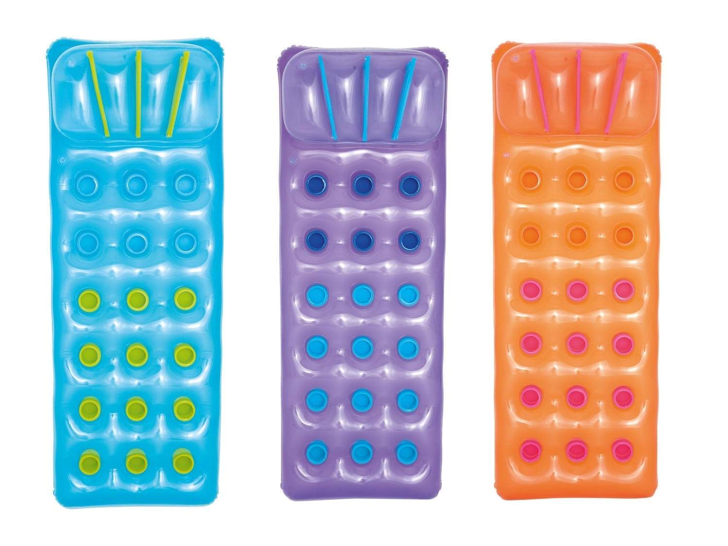 Oppustelig bademadras 3 farver 188 x 71 cm Bestway 43015 lilla