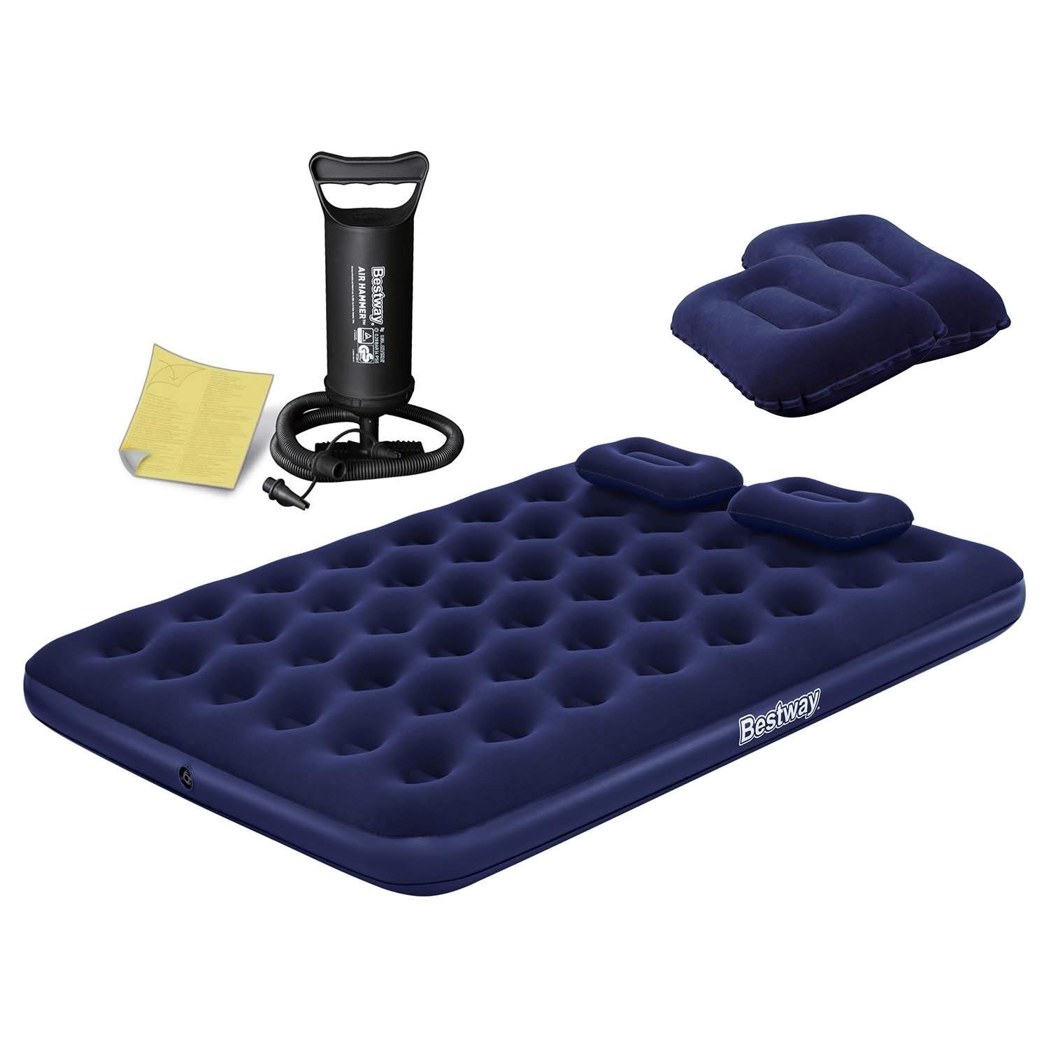 Uppblåsbar madrass 203x152x22 cm med kolvpump Bestway 67374 | Elektronik - Kablar & Adaptrar - Adaptrar & Signalomvandlare - USB | Pryloteket