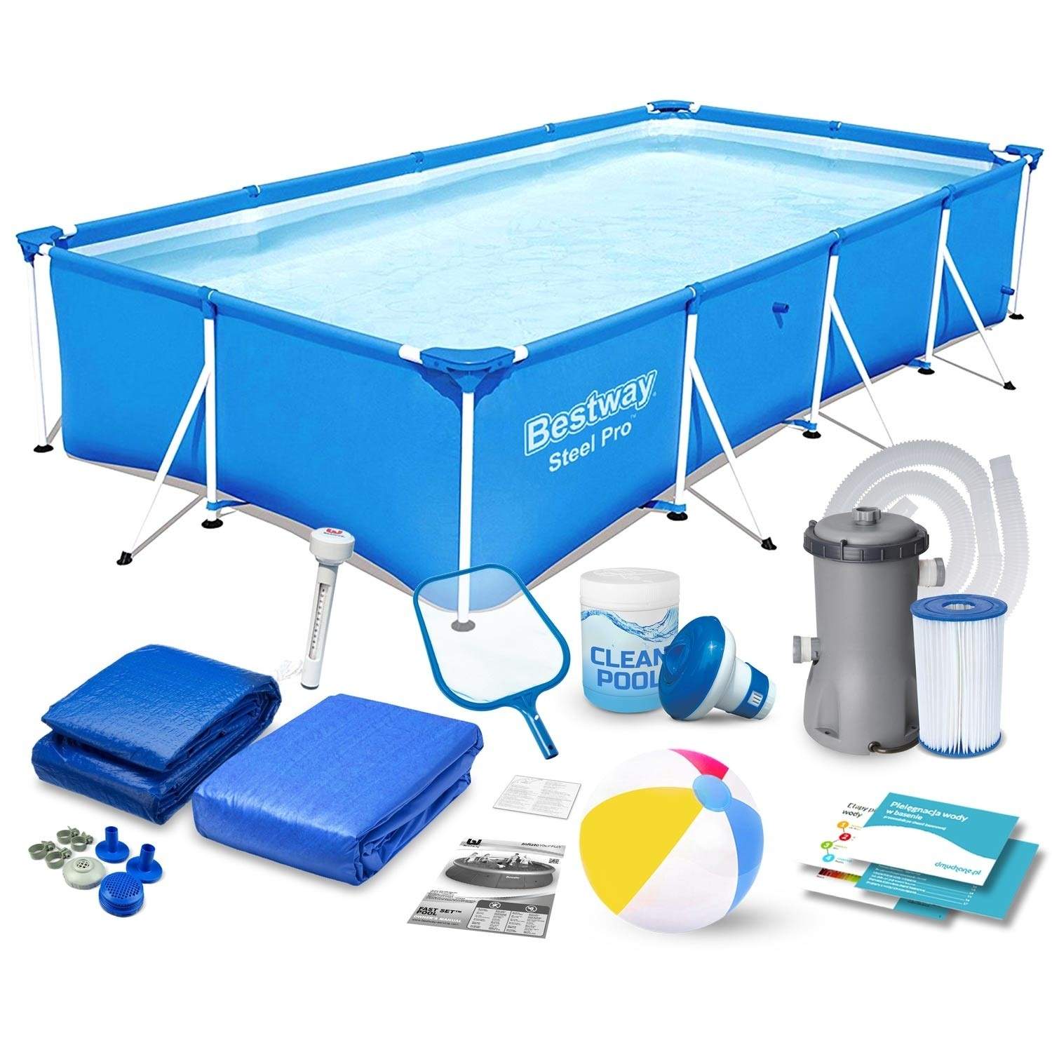 Ramme havepool 400 x 211 x 81 cm 15in1 Bestway 56405