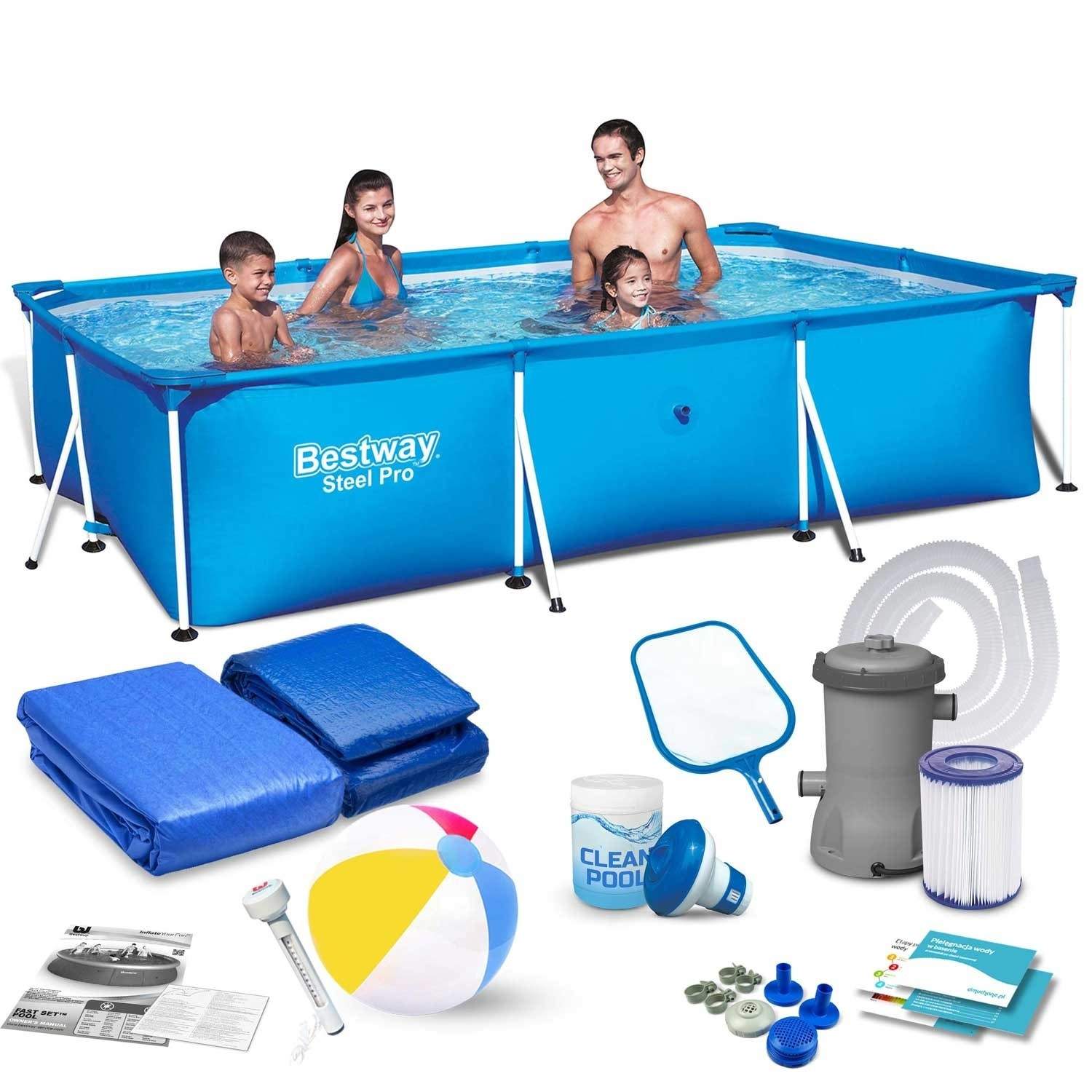 Stomme trädgårdspool 300 x 201 x 66 cm 16in1 Bestway 56404 | Hem & Hobby | Pryloteket