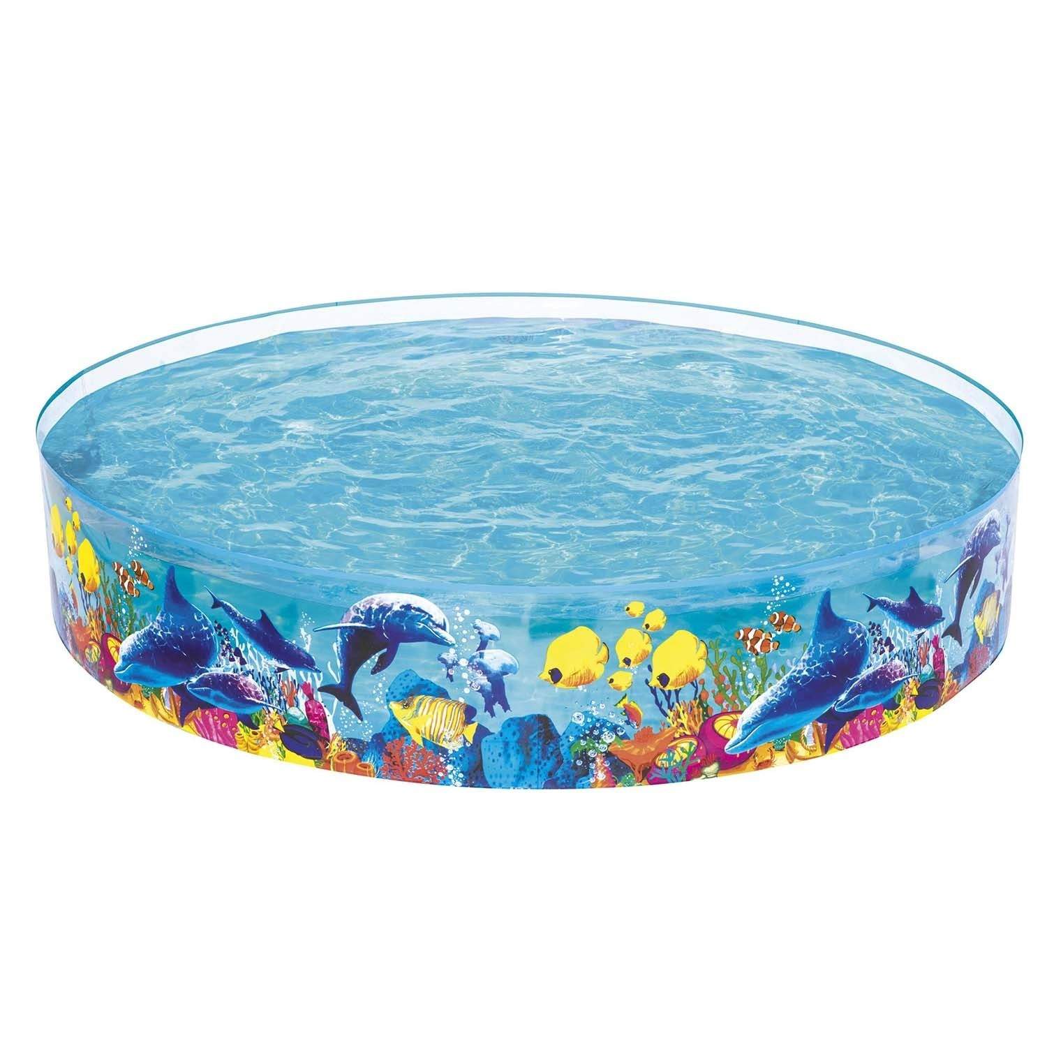 Udvidelsesbassin til børn med fisk 244x46cm Bestway 55031