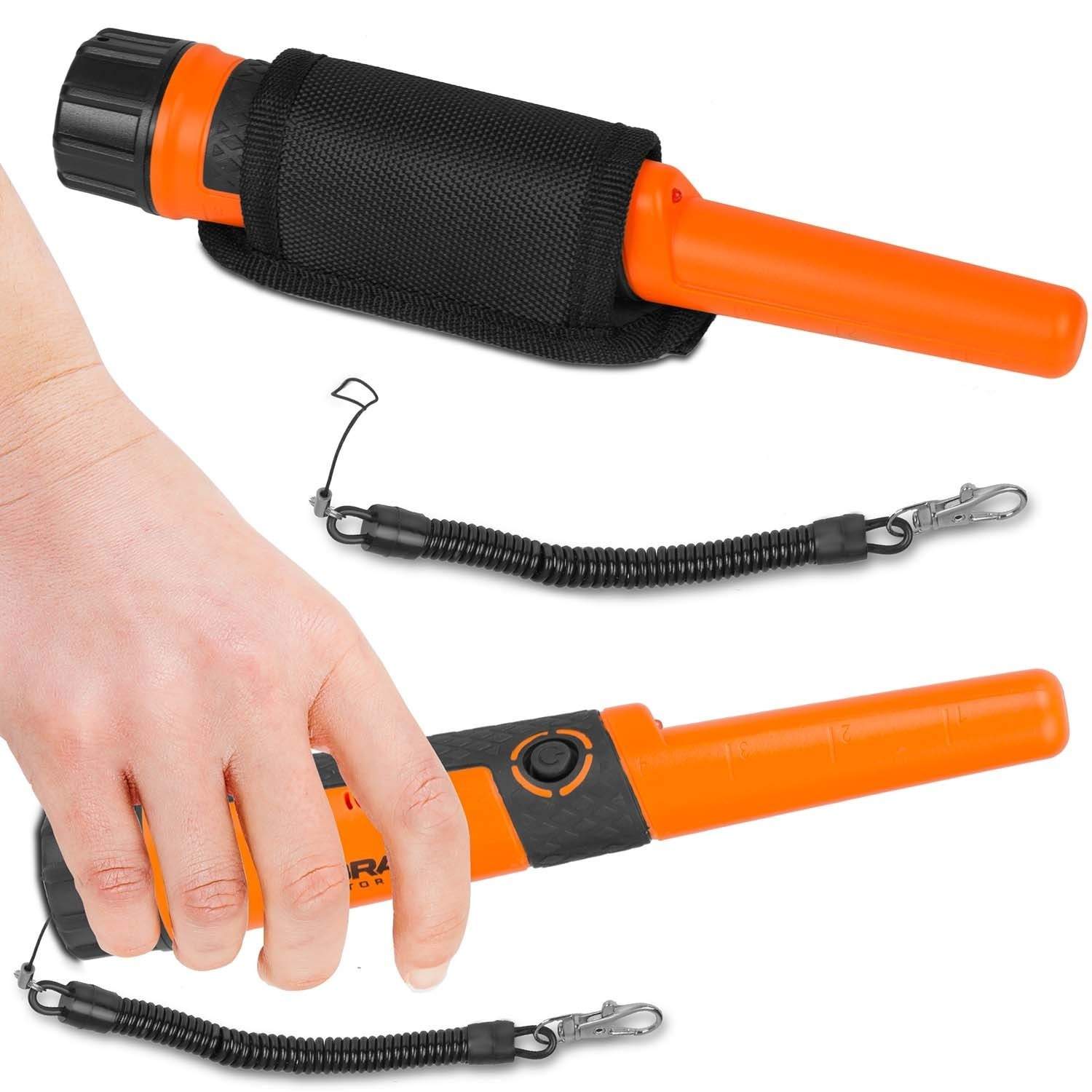 Metaldetektor Pinpointer, 360° scanning, LED-lys, IPX8