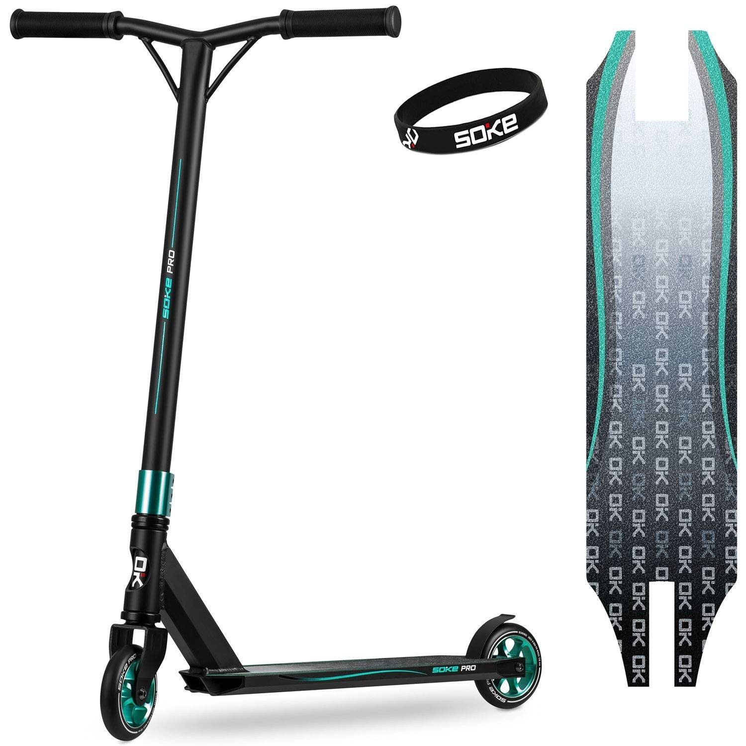 Turkis Stunt sparkcykel SOKE PRO