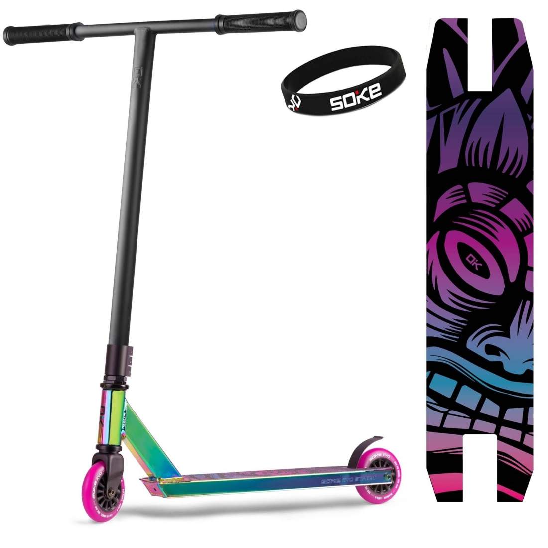 Trick Sparkcykel SOKE EVO Street Svart Neokrom | Hem & Hobby | Pryloteket