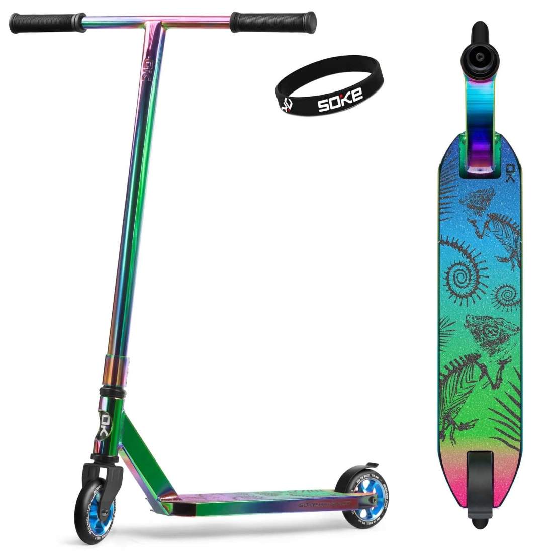 Professionell Trickkickbike SOKE PRO Street Neokrom | Hem & Hobby | Pryloteket