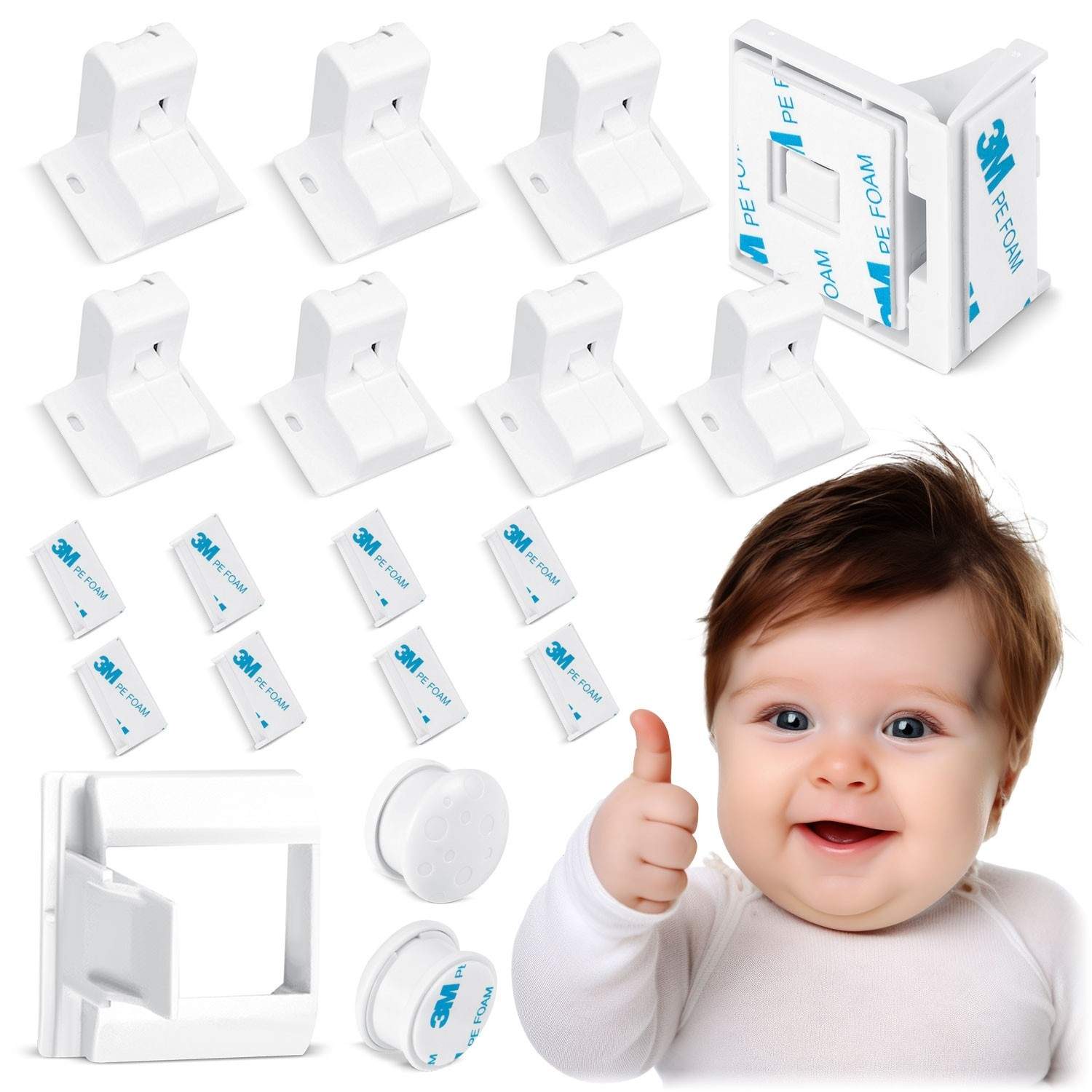 Magnetisk skabslås Ricokids 798010 - 8 stk