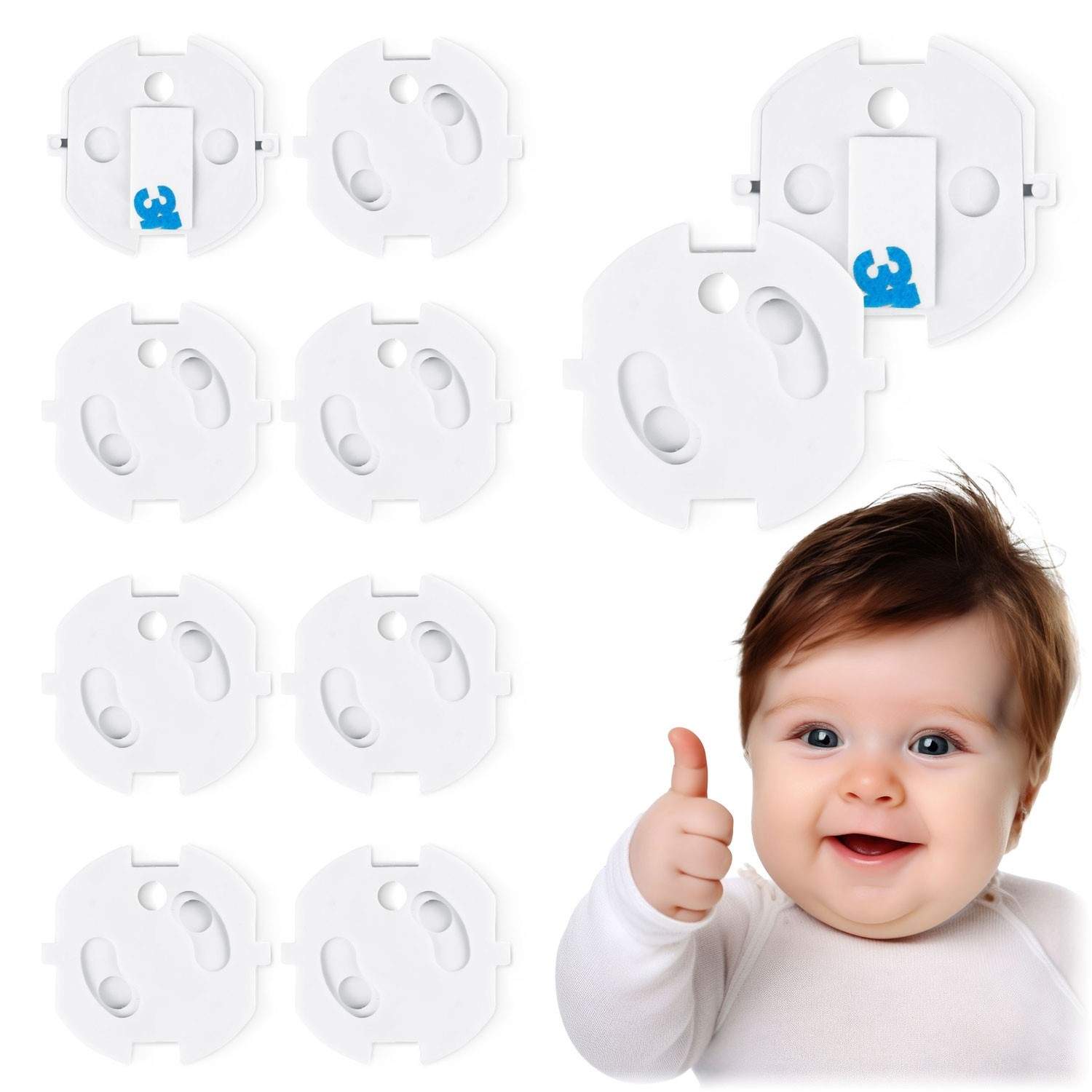 Säkerhetsskydd för Eluttag Ricokids 798500, 10-pack | Hälsa & Skönhet - Personvård - Hygien | Pryloteket