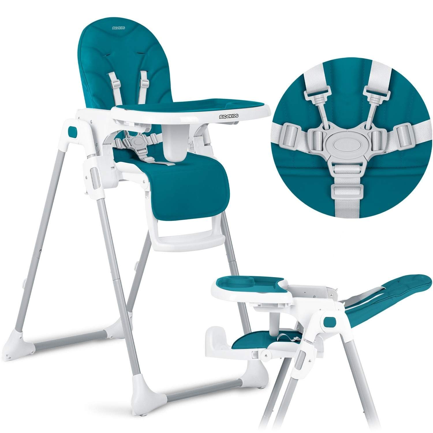 Spisestuestol til børn TuloFunktionel og praktisk- Justerbar højde og position til bakke og fodstøtte- Også velegnet til større