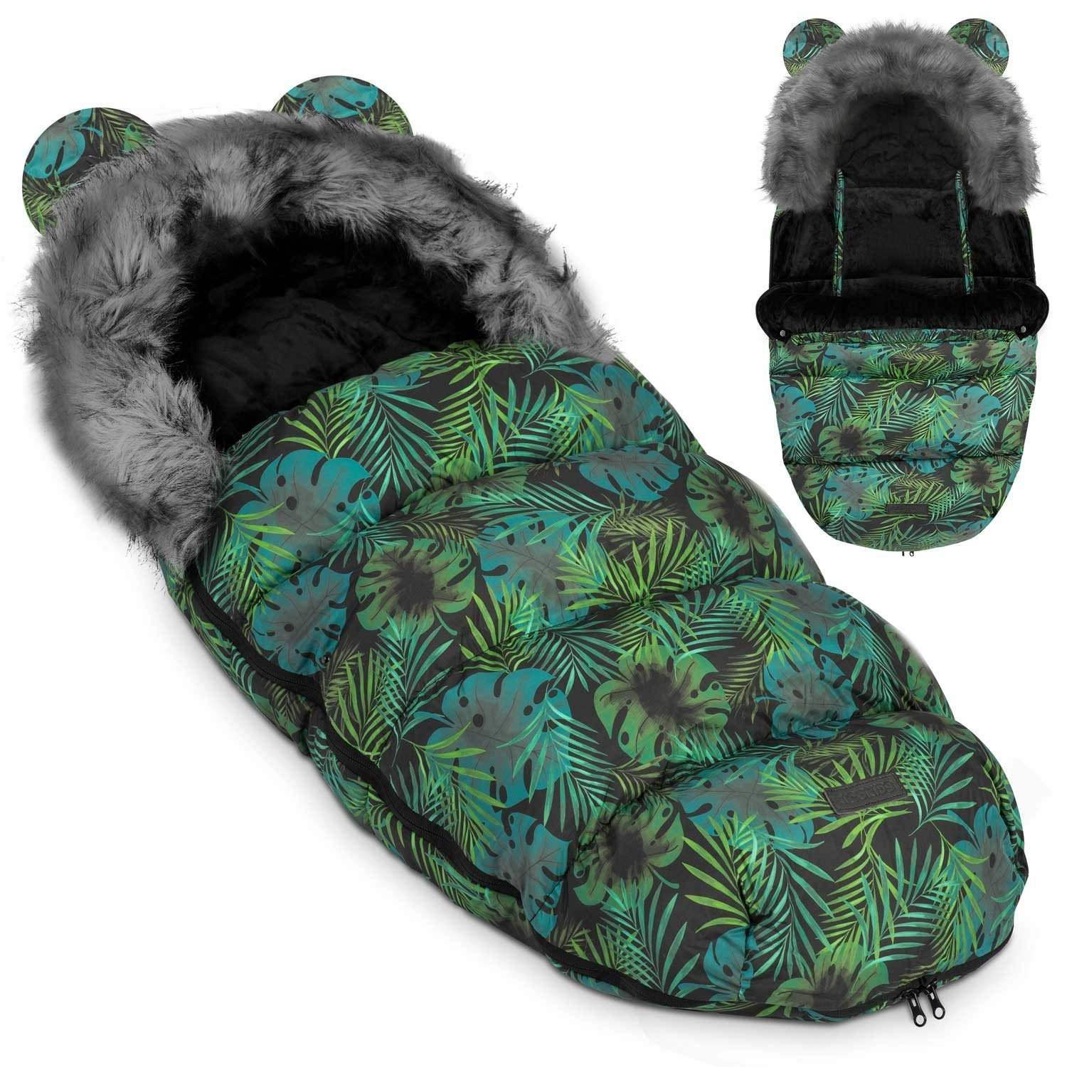 Sovepose til barnevogn og slæde Elmi Ricokids - jungle