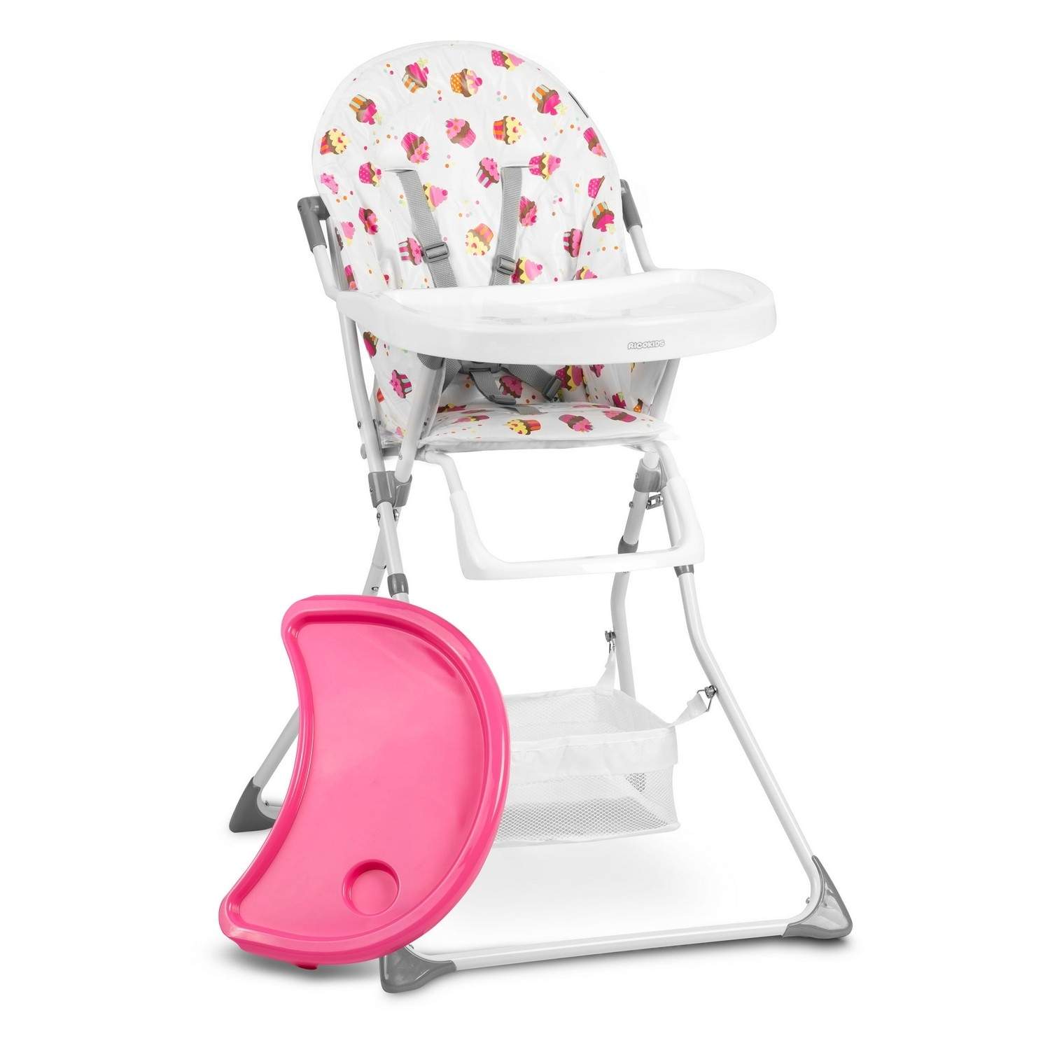 Spisestuestol Eldo hvid/pink