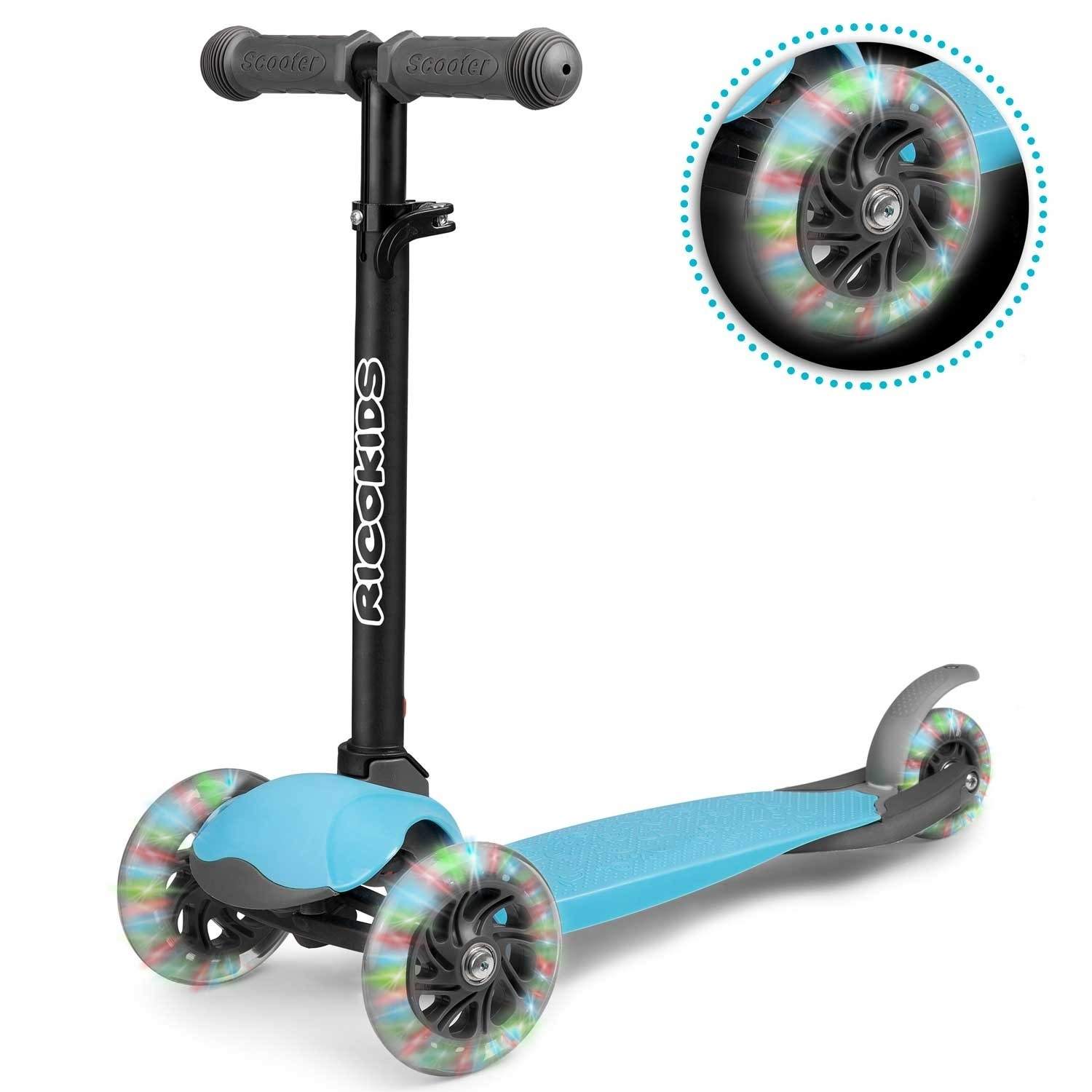 Ricokids Loco trehjulet scooter - blå
