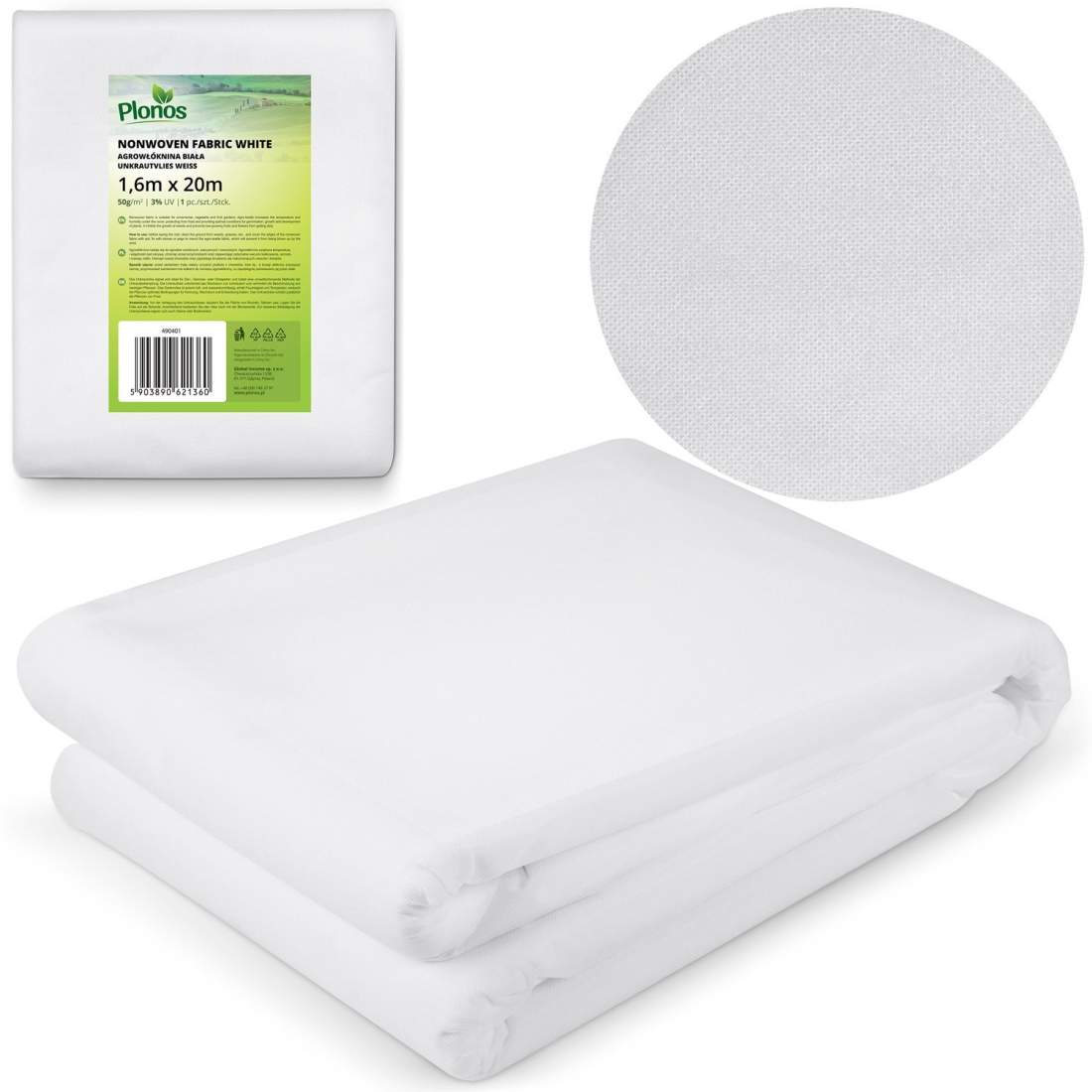 Skyddsduk för odling 2000 cm x 160 cm Plonos - vit | Mode & Accessoarer - Smycken, Smyckesset & Tillbehör - Ringar | Pryloteket