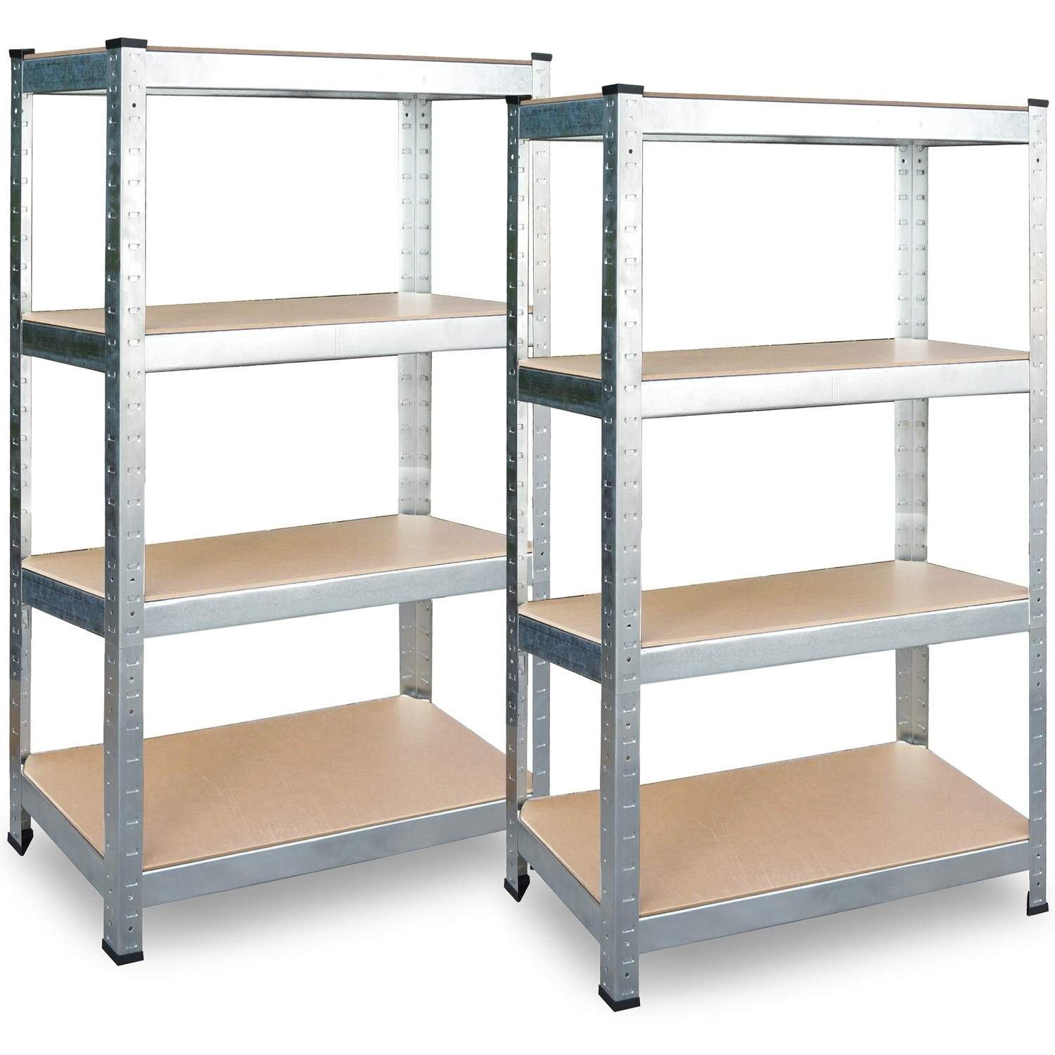 Metallhyllor för lager, set om 2 st, 180 x 90 x 40 cm, Plonos PL-702 | Hem & Hobby | Pryloteket