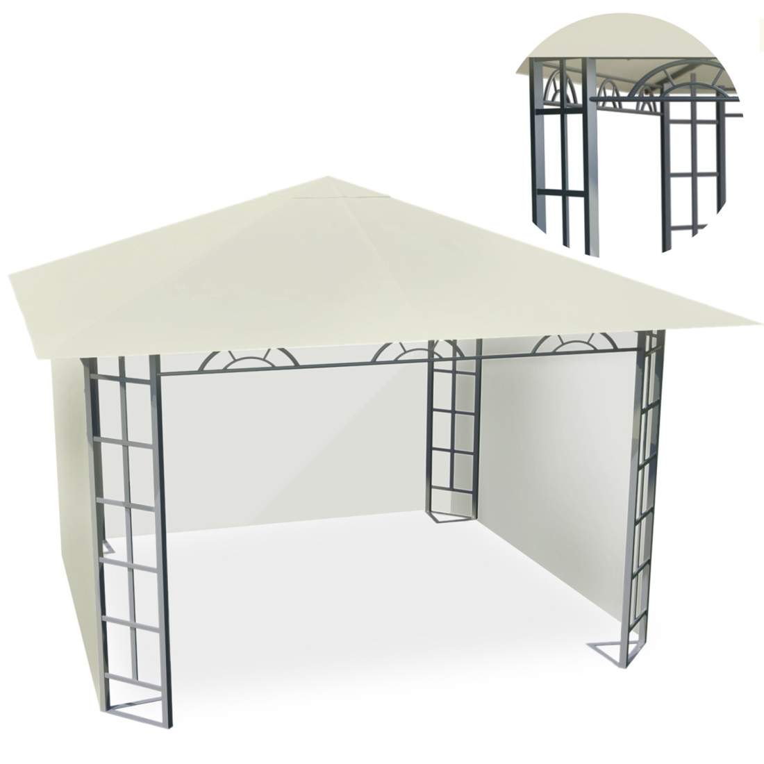 Beige trädgårdspaviljong 3x3m - Modell 4934 | Elektronik - Tillbehör Mobil & Surfplatta - Skärmskydd - LG | Pryloteket