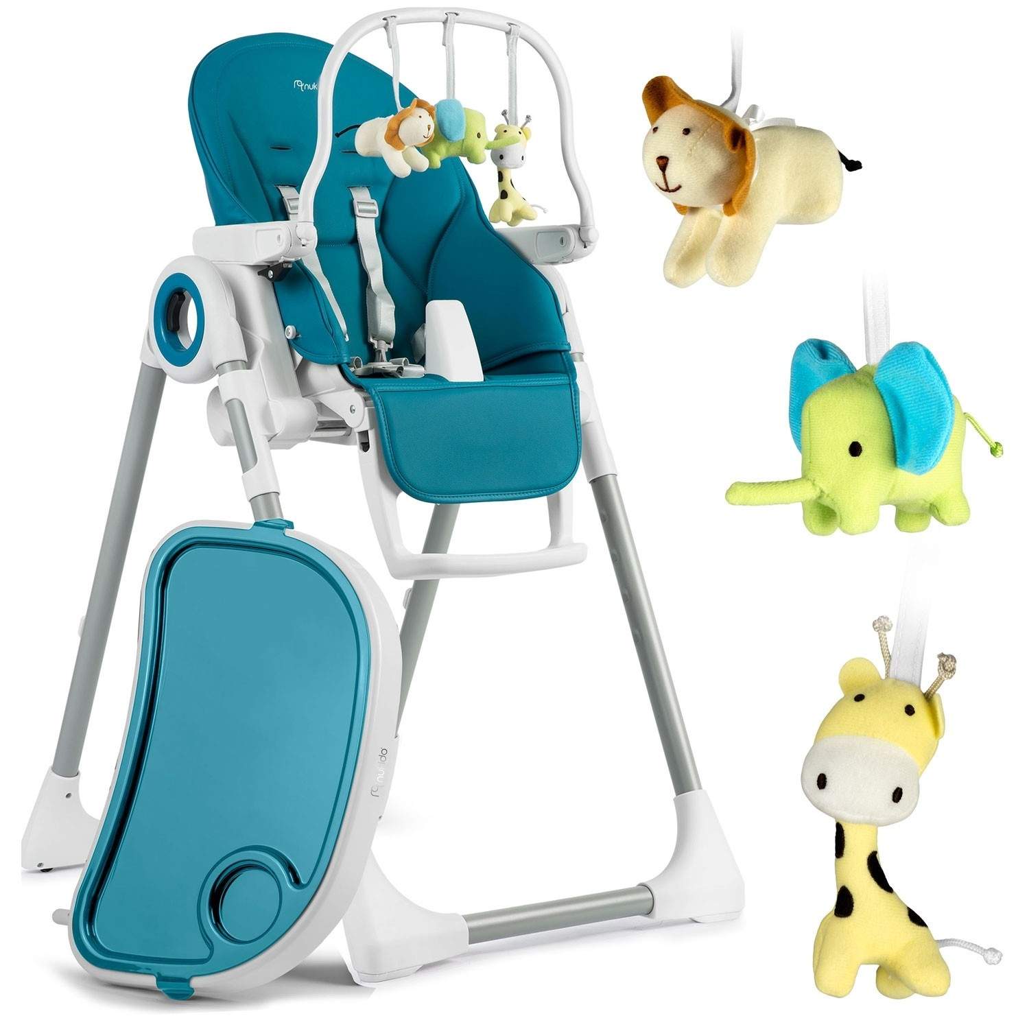 Barnmatstol med bord och liggdel Belo mörkblå + leksaksbåge | Hälsa & Skönhet - Personvård - Vård & Rehabilitering - Hållning | Pryloteket