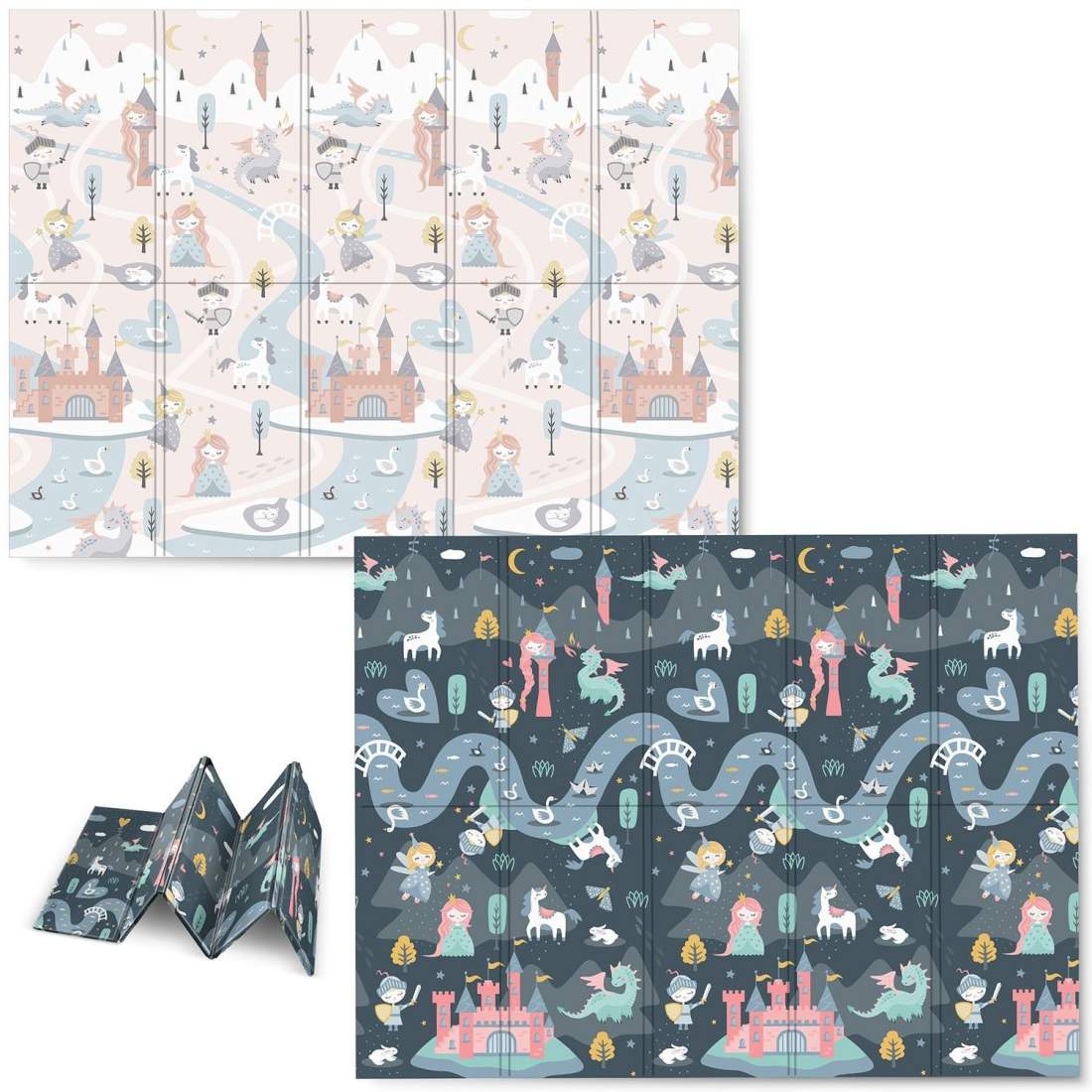 Hopfällbar Lekmatta 200x150x1 cm - Nukido NK-341 | Hem & Hobby | Pryloteket