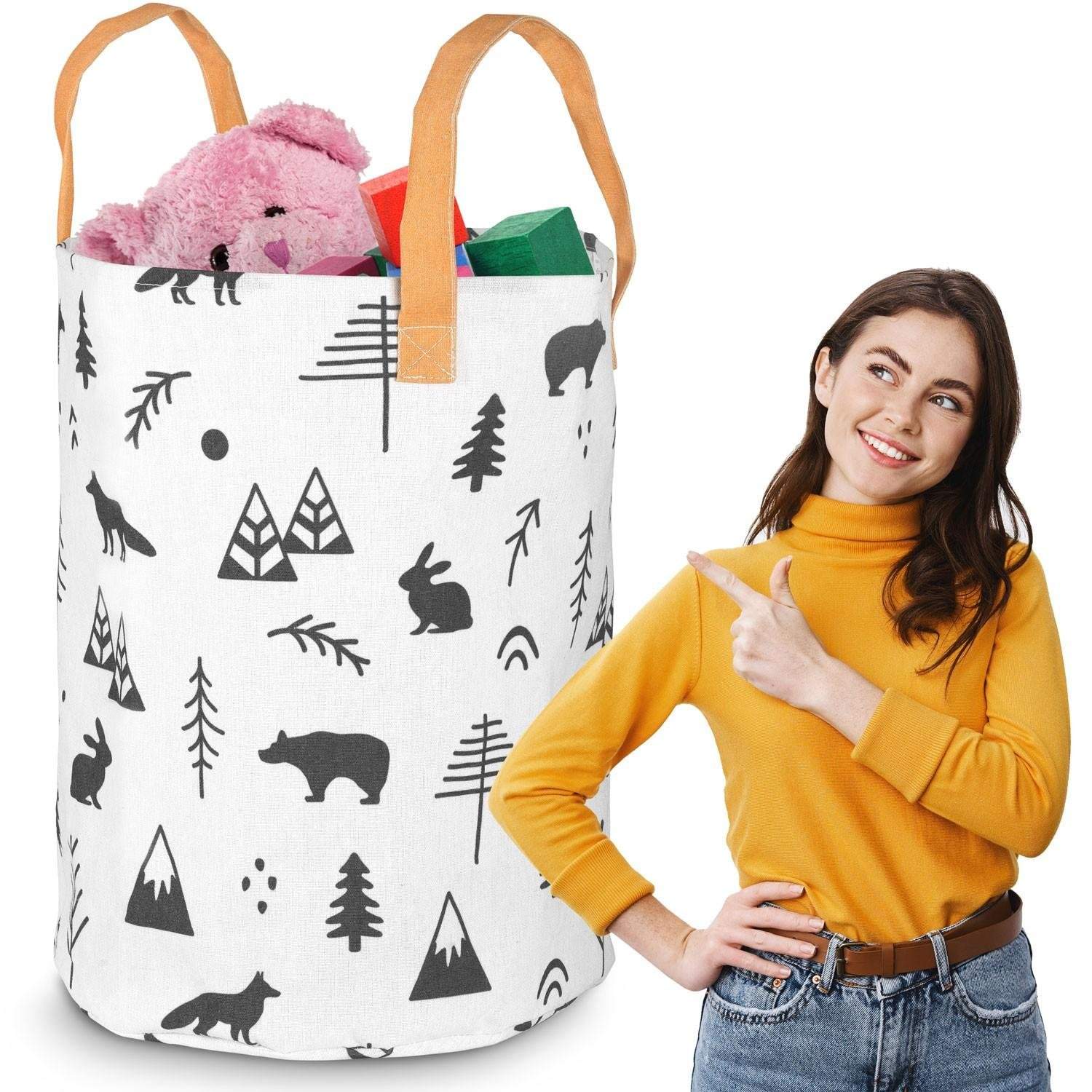 Legetøjskurv Nukido - Hvid