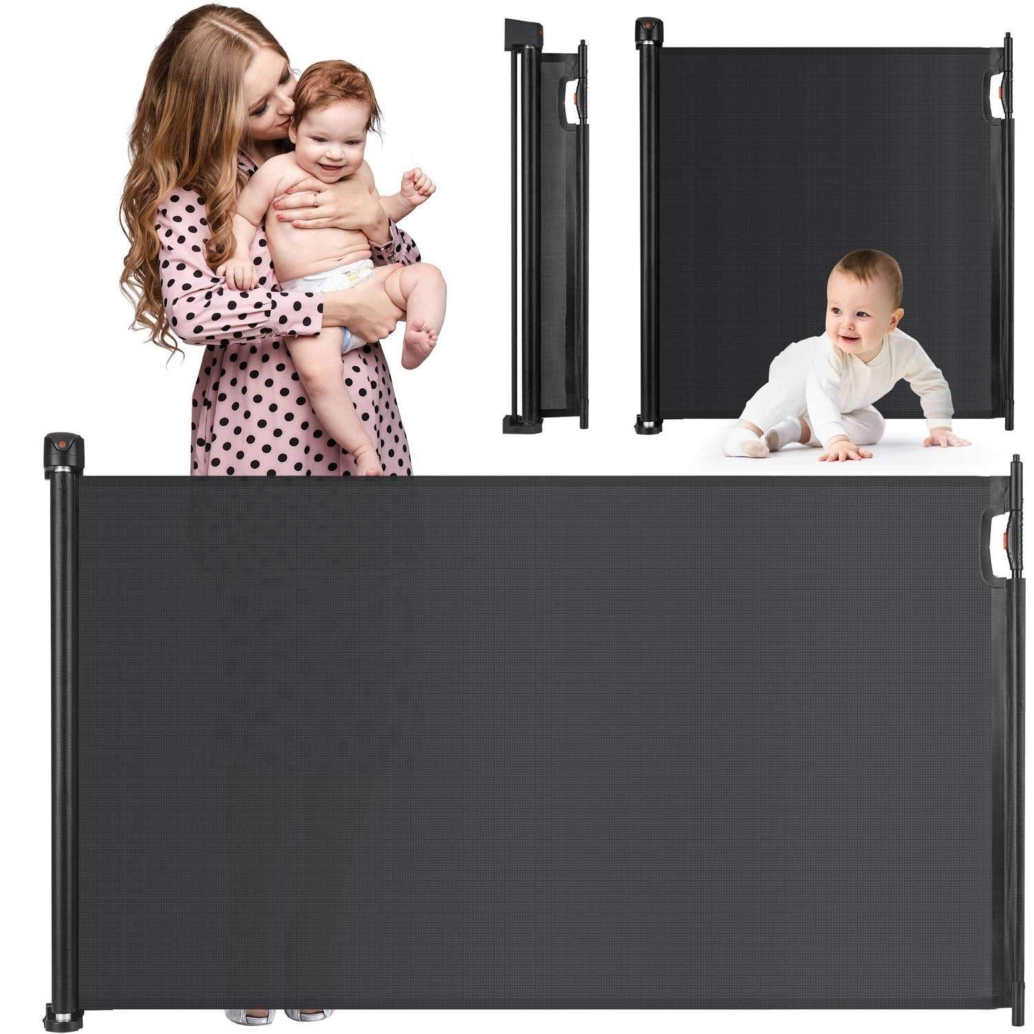 Sort optrækkelig sikkerhedsport fra Nukido