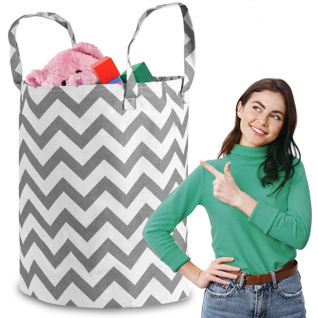 Leksakskorg Nukido - Grå | Leksaker & Spel - Leksaker | Pryloteket