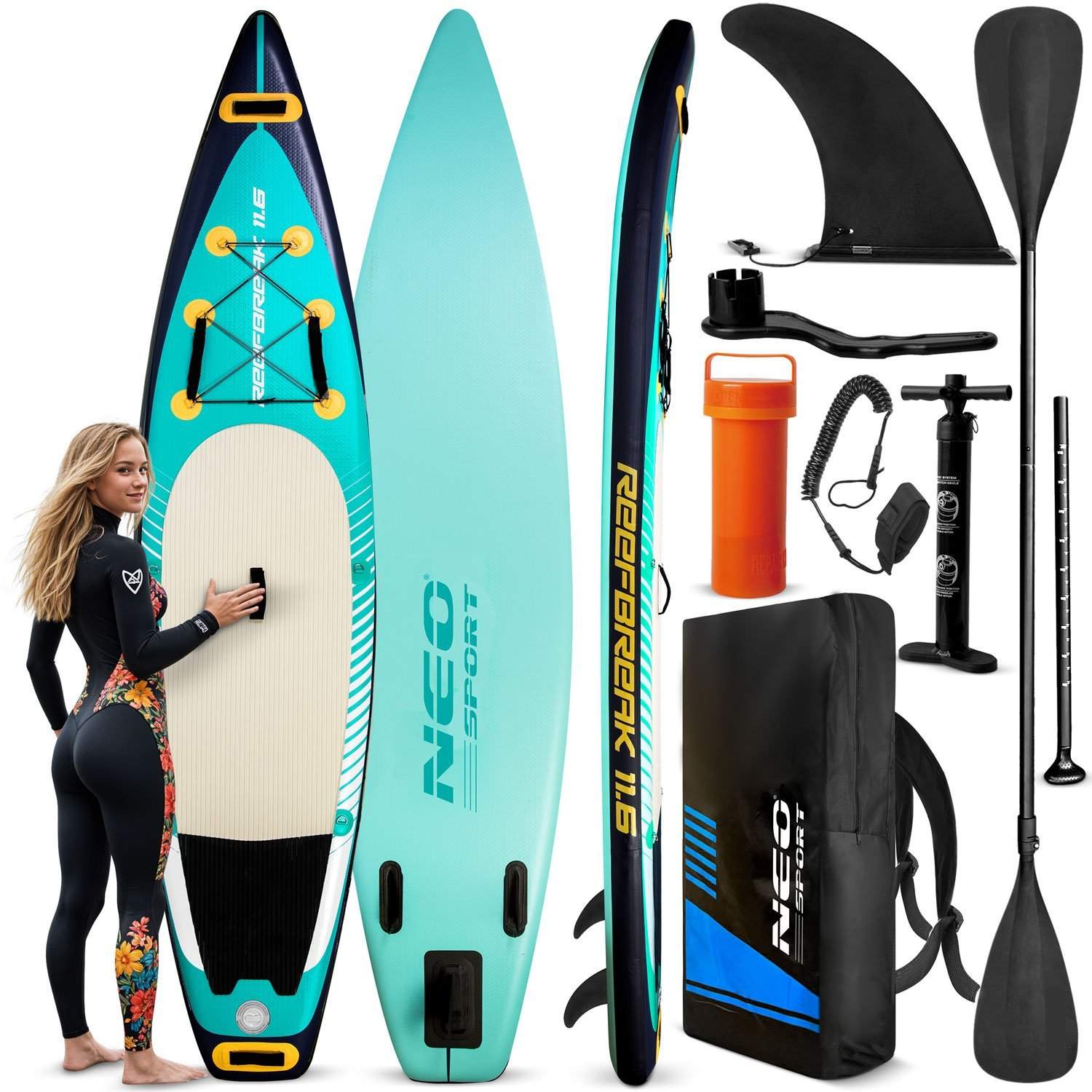 Deska Sup Reefbreak 350 x 81 x 15 cm Neo-Sport 170103 | Elektronik - Tillbehör Mobil & Surfplatta - Mobiltillbehör - Mobilkablar - Tillbehör | Pryloteket