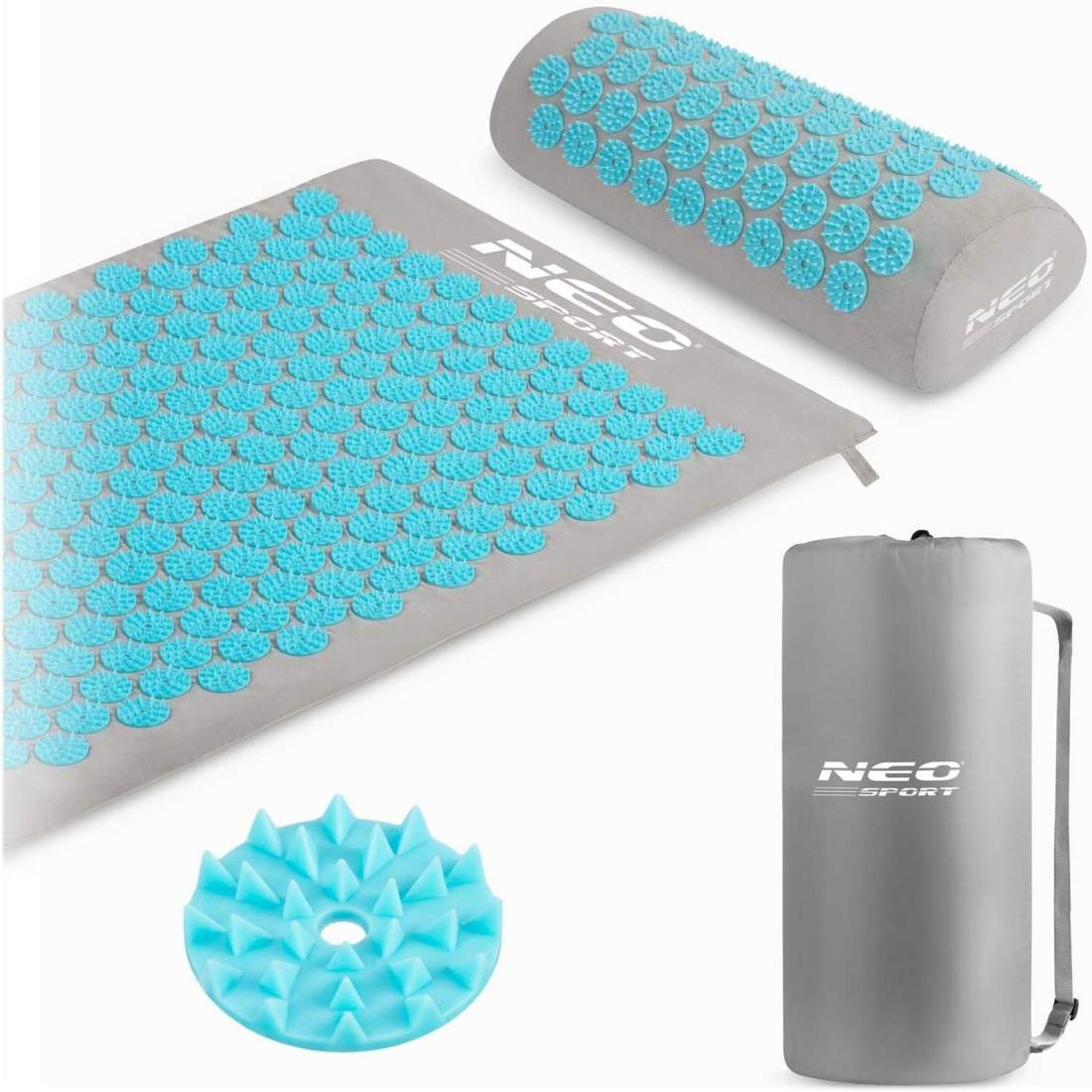 Akupressurmatta med Spikar Neo-Sport NS-900 Grå-Turkos | Leksaker & Spel - Leksaker - Leksaksfigurer & Dockor - Actionfigurer - DC | Pryloteket
