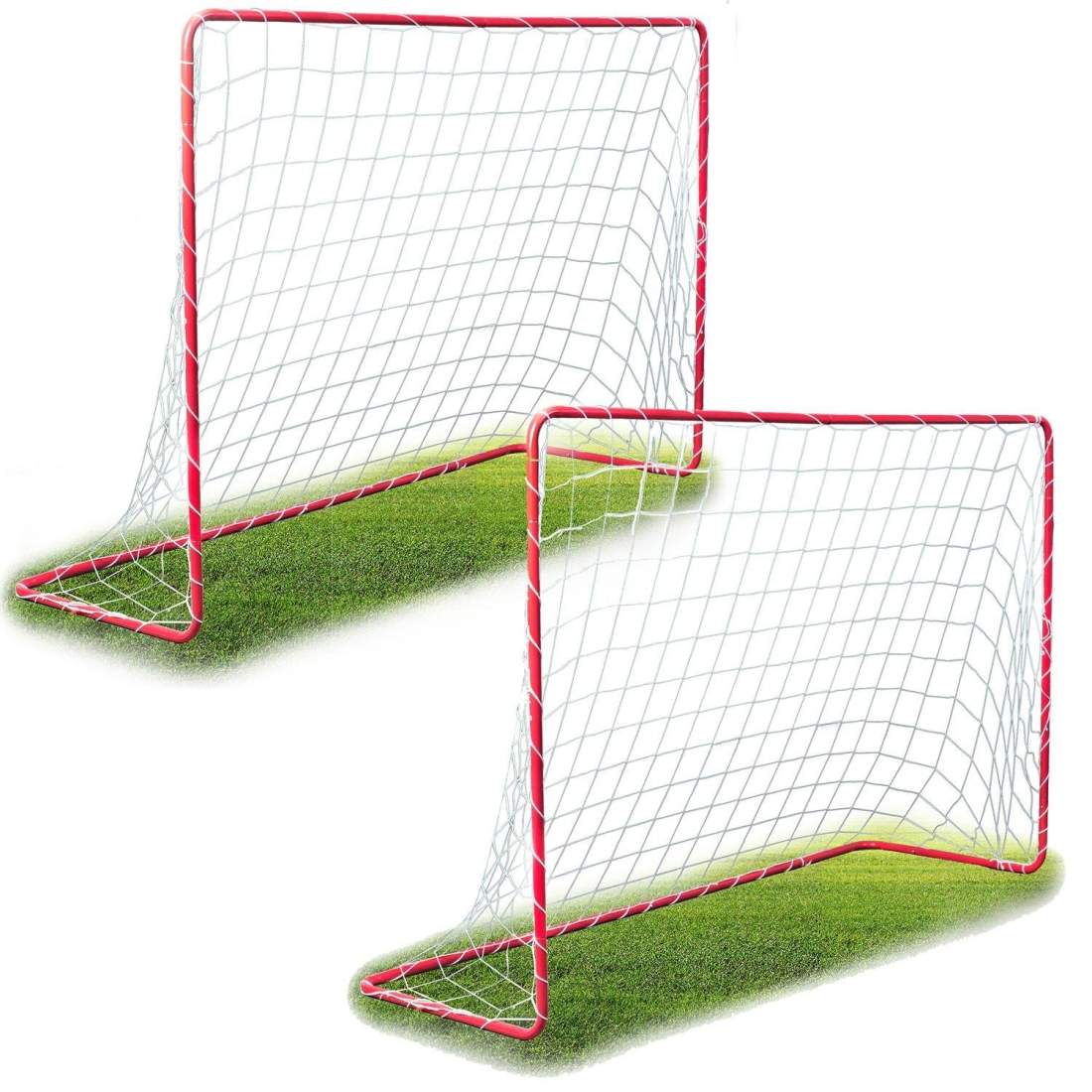 Stort fotbollsmål set 2 stycken Neo-Sport 183 x 122 x 61 cm | Hem & Hobby | Pryloteket