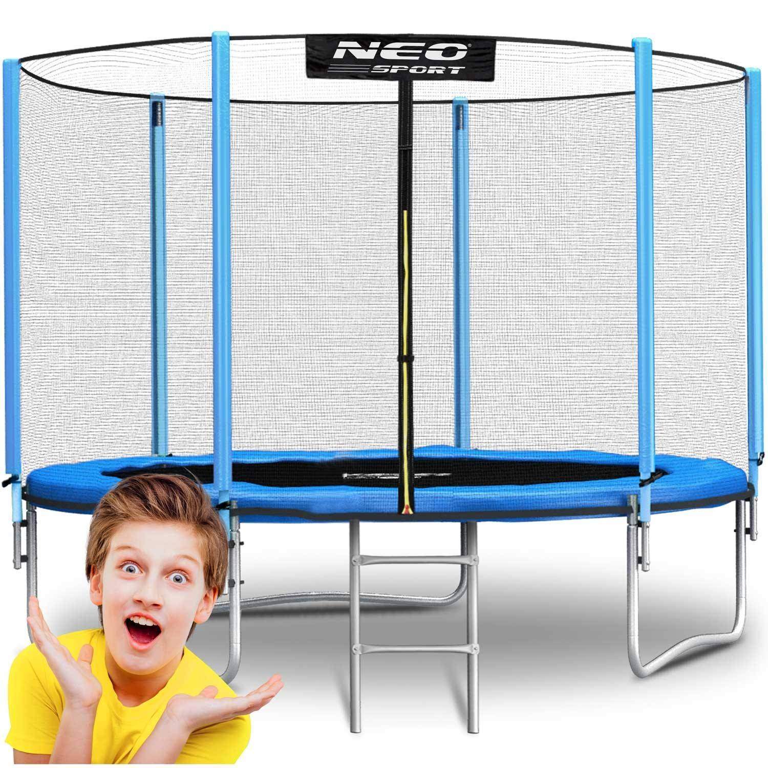 Trampolin til haven 8ft/252cm med ydernet og stige fra Neo-Sport