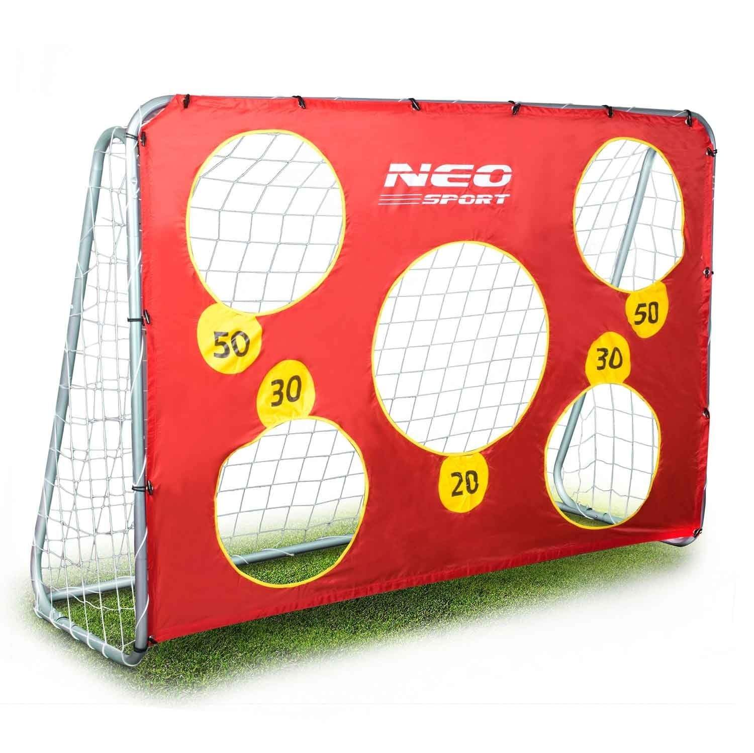 Stort fodboldmål 215 x 153 x 76 cm med målmåtte