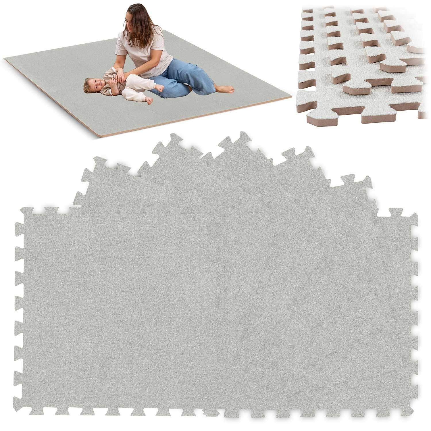 Puslemåtte i skum 180 x 120 cm Massido, 6 dele