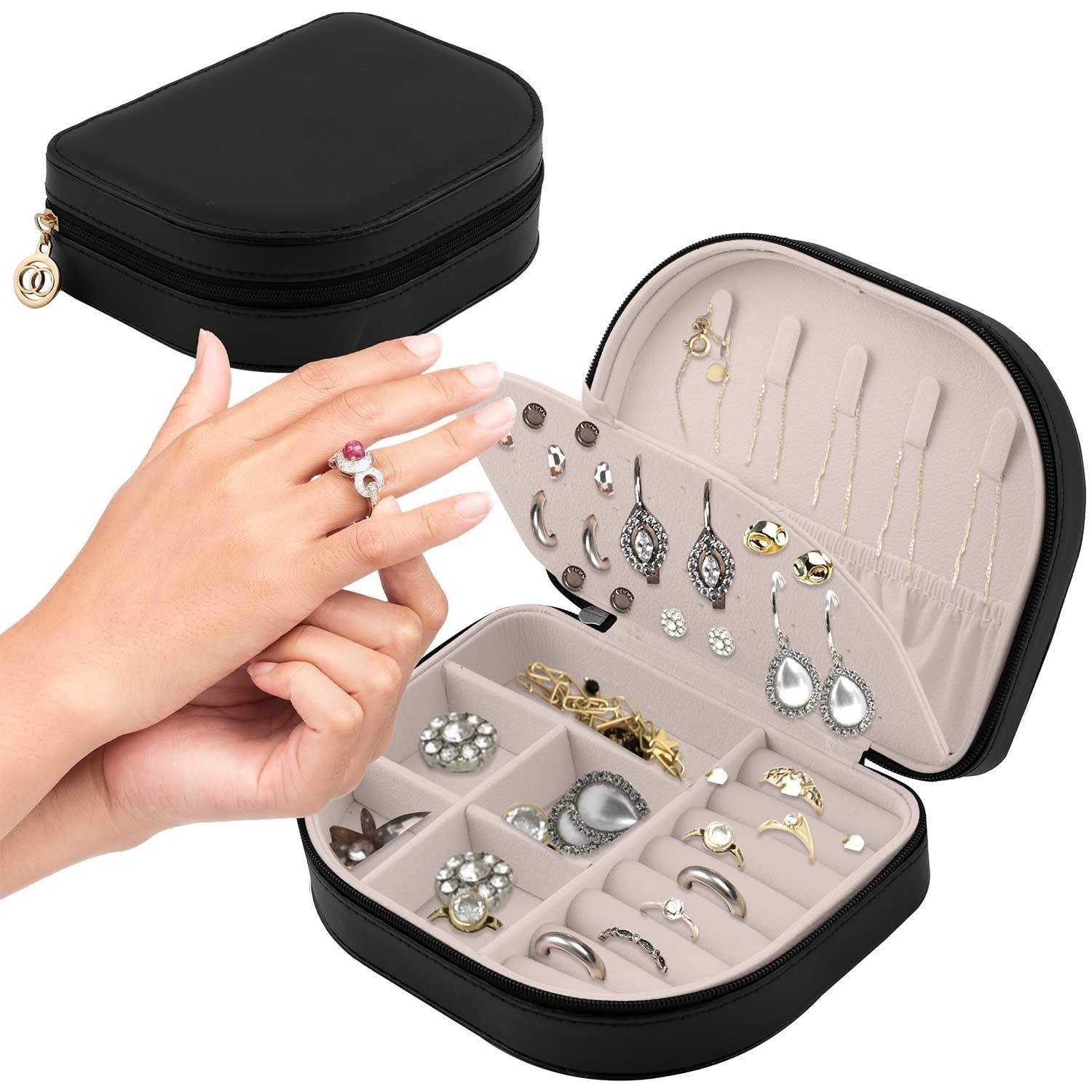 Elegant smykkeskrin Massido MS-707 - sort