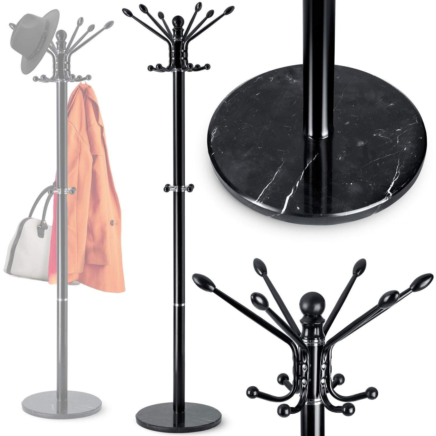Fristående klädhängare med marmorbas Massido 684300 | Mode & Accessoarer - Kläder - Skor | Pryloteket