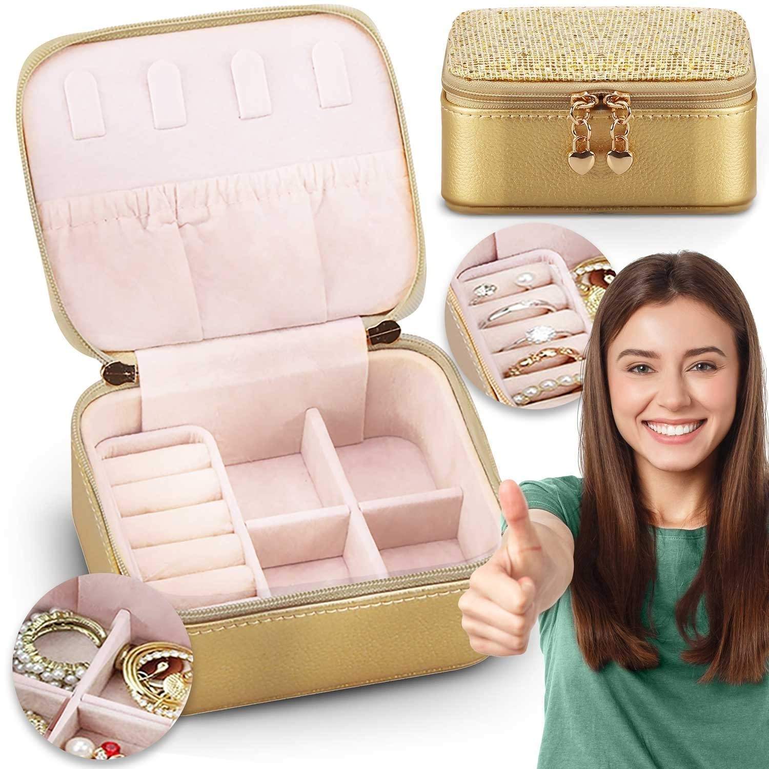 Eksklusivt smykkeskrin MS-701 Massido - Guld