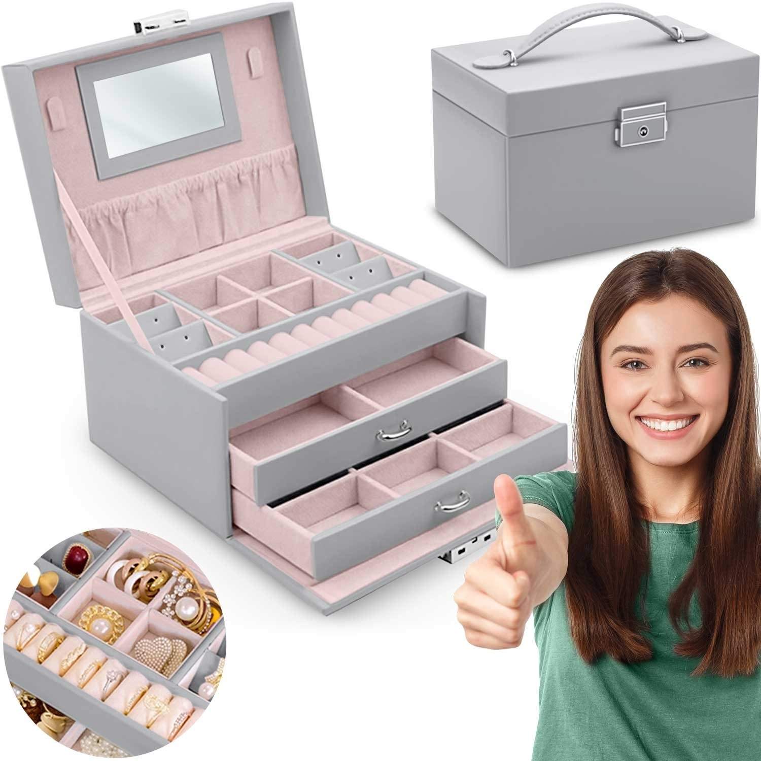 Massido MS-700 smykkeskrin - Grå