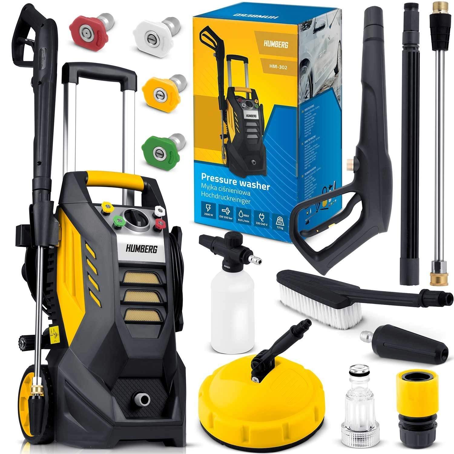 Högtryckstvätt med Slangvinda 2500W Humberg HM-302 | Elektronik - Tillbehör Mobil & Surfplatta - Mobiltillbehör - Mobilkablar - Tillbehör | Pryloteket