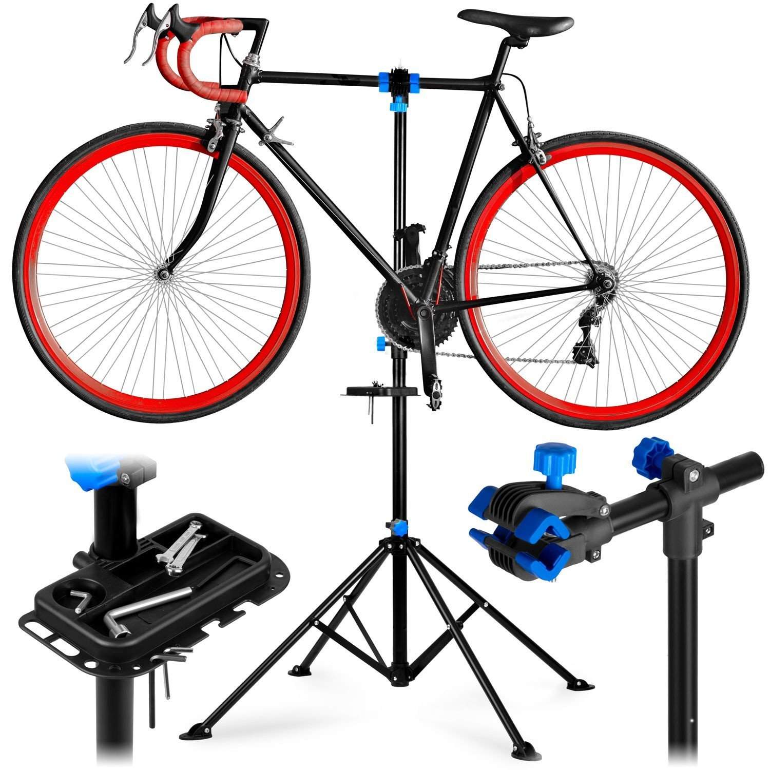 Cykelreparationsstativ MB3 i sort stål