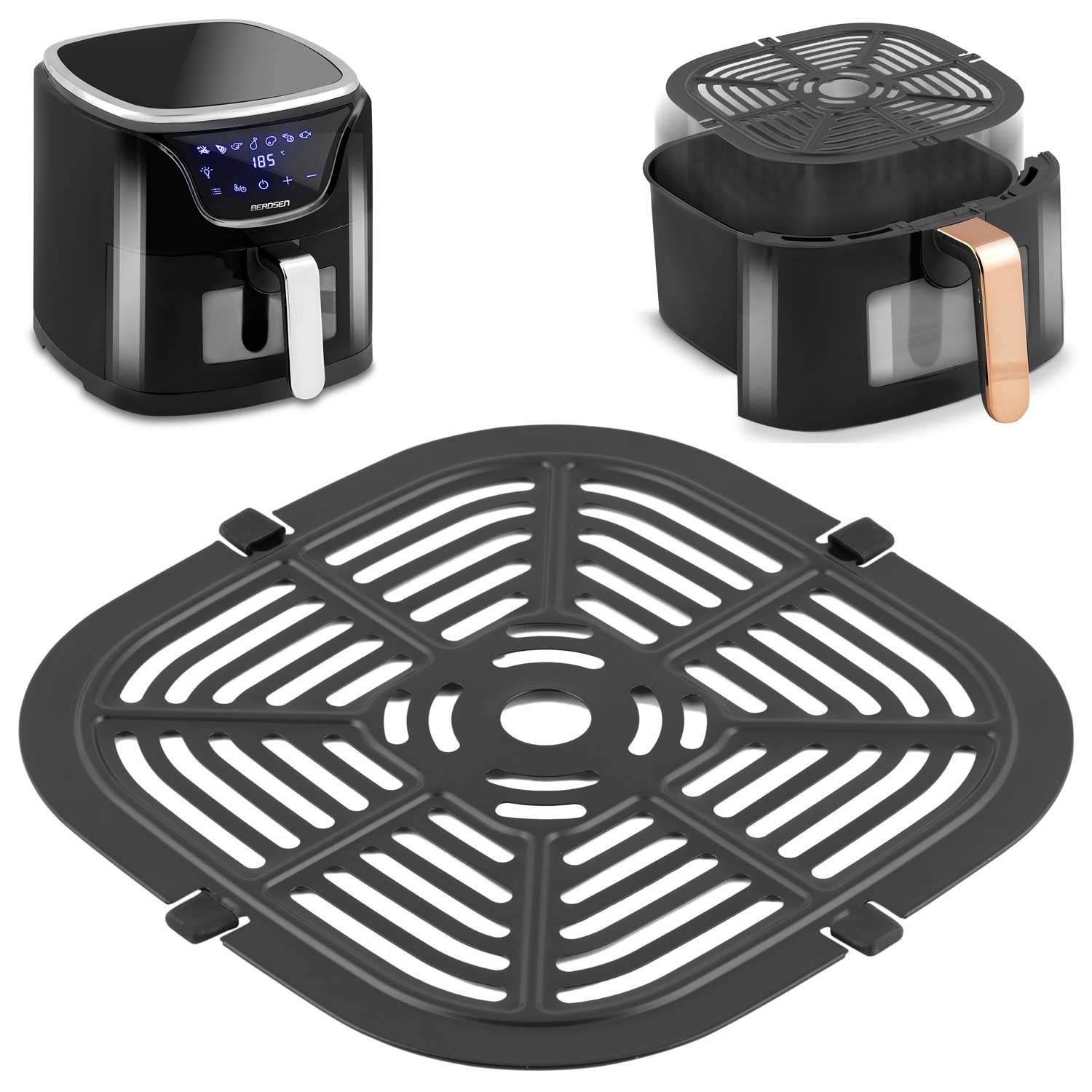 Premium rustfri kurv til Air Fryer BD-652