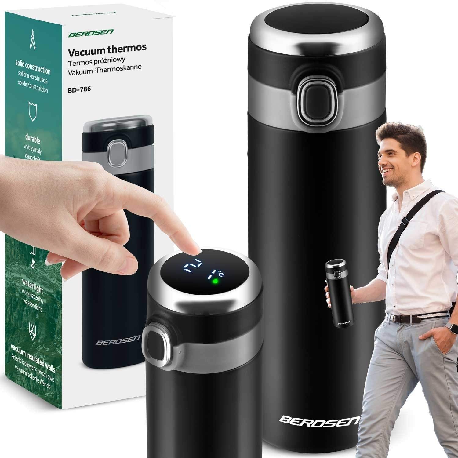 Vakuum termokande 450 ml BD-786 Sort