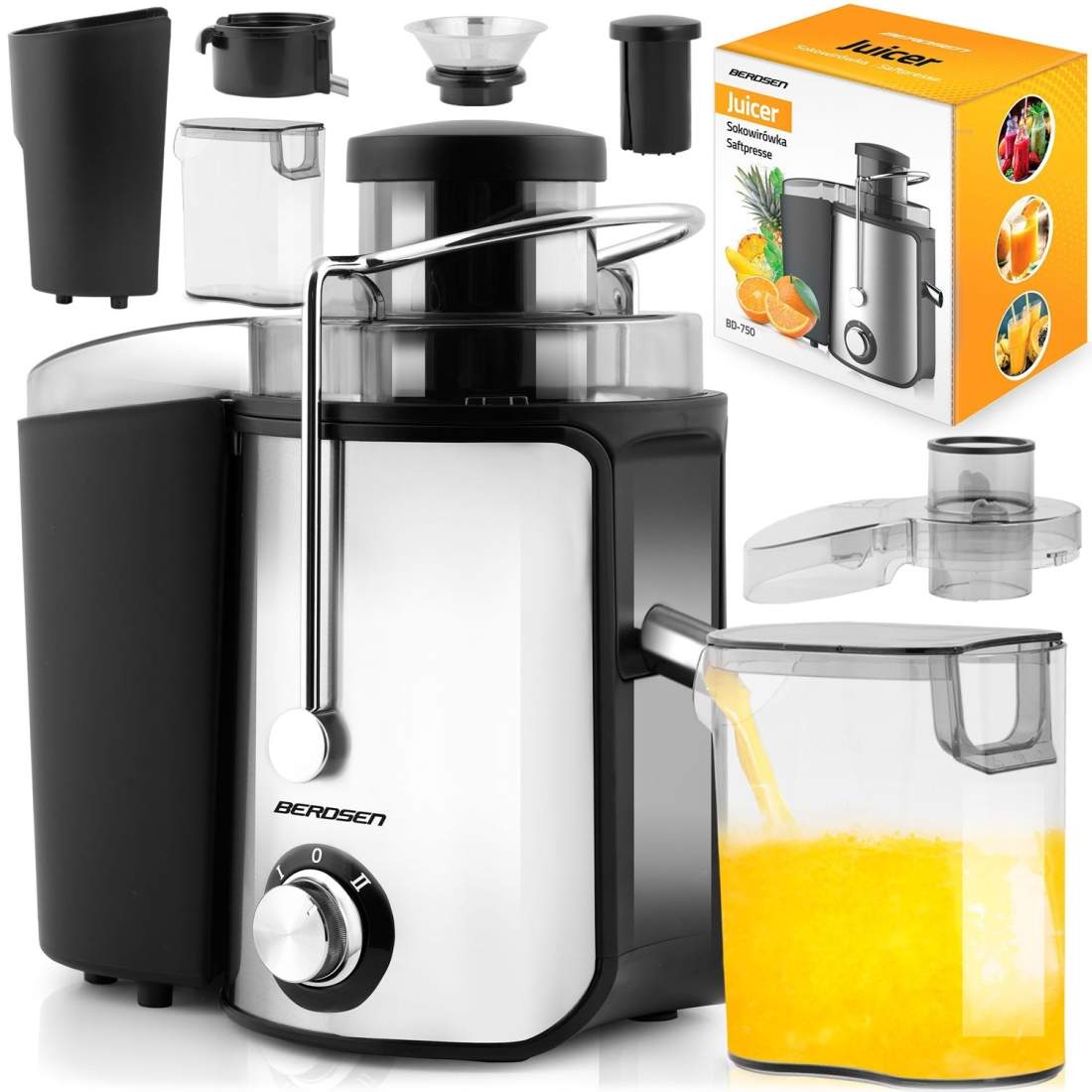 Superkraftfull juicepress BD-750 1000 WPressa hälsosamma och näringsrika juicer med juicepressen BD-750. Denna juicepress är per | Elektronik - Kablar & Adaptrar - Adaptrar & Signalomvandlare - Ljud | Pryloteket
