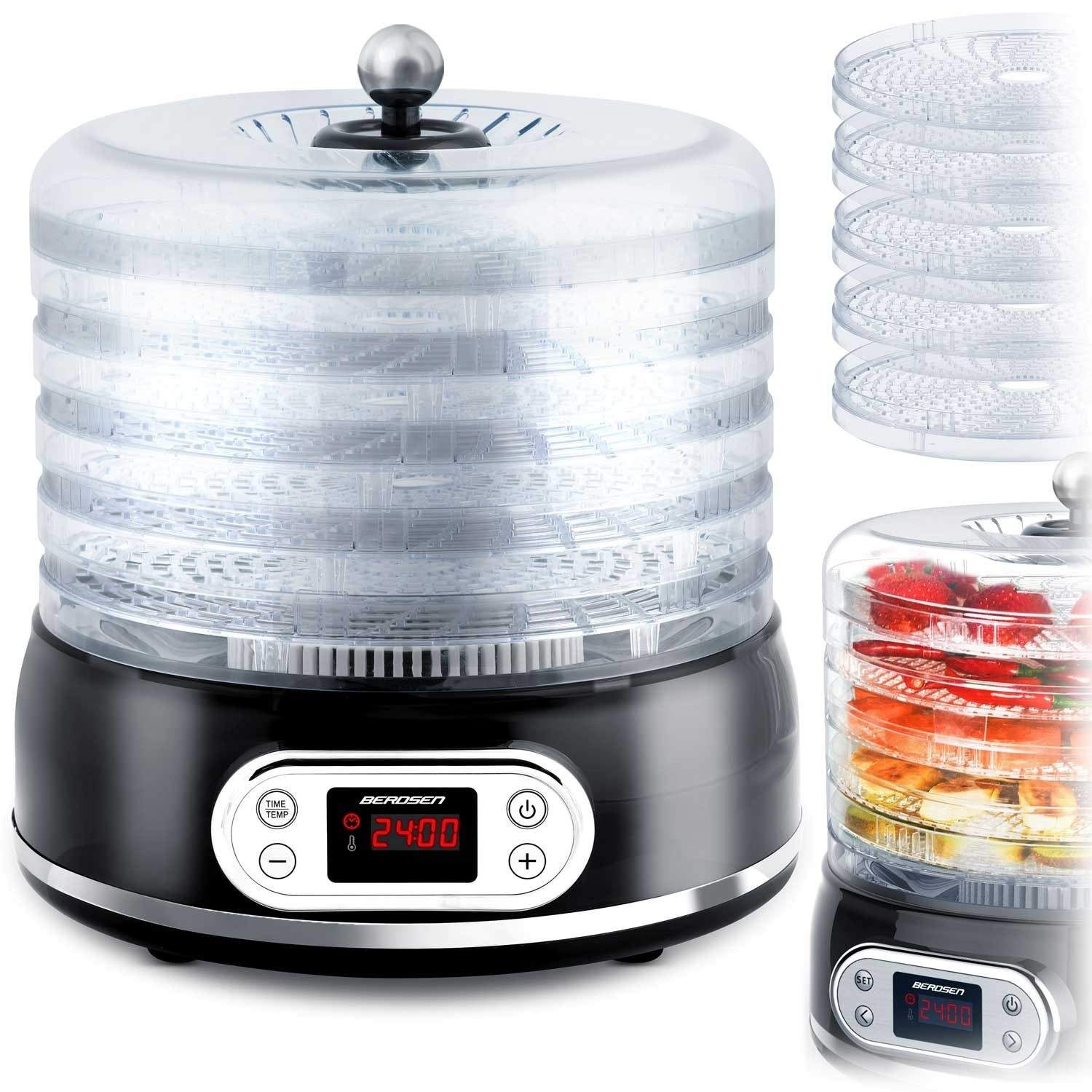 Sort tørretumbler til mad fra Berdsen